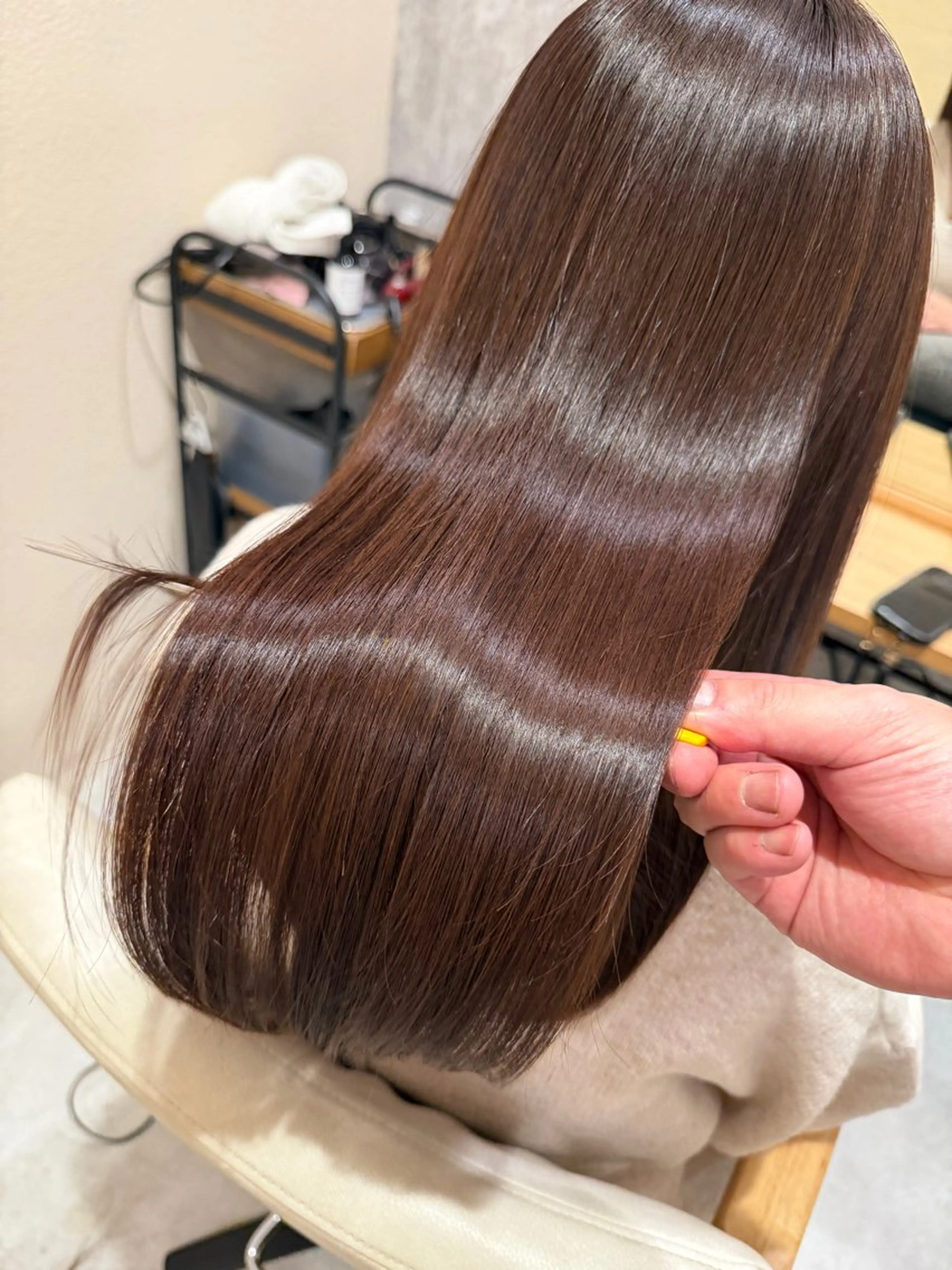 ロング カラー 髪質改善 艶髪🔵ﾌｾﾅｵﾔのヘアスタイル