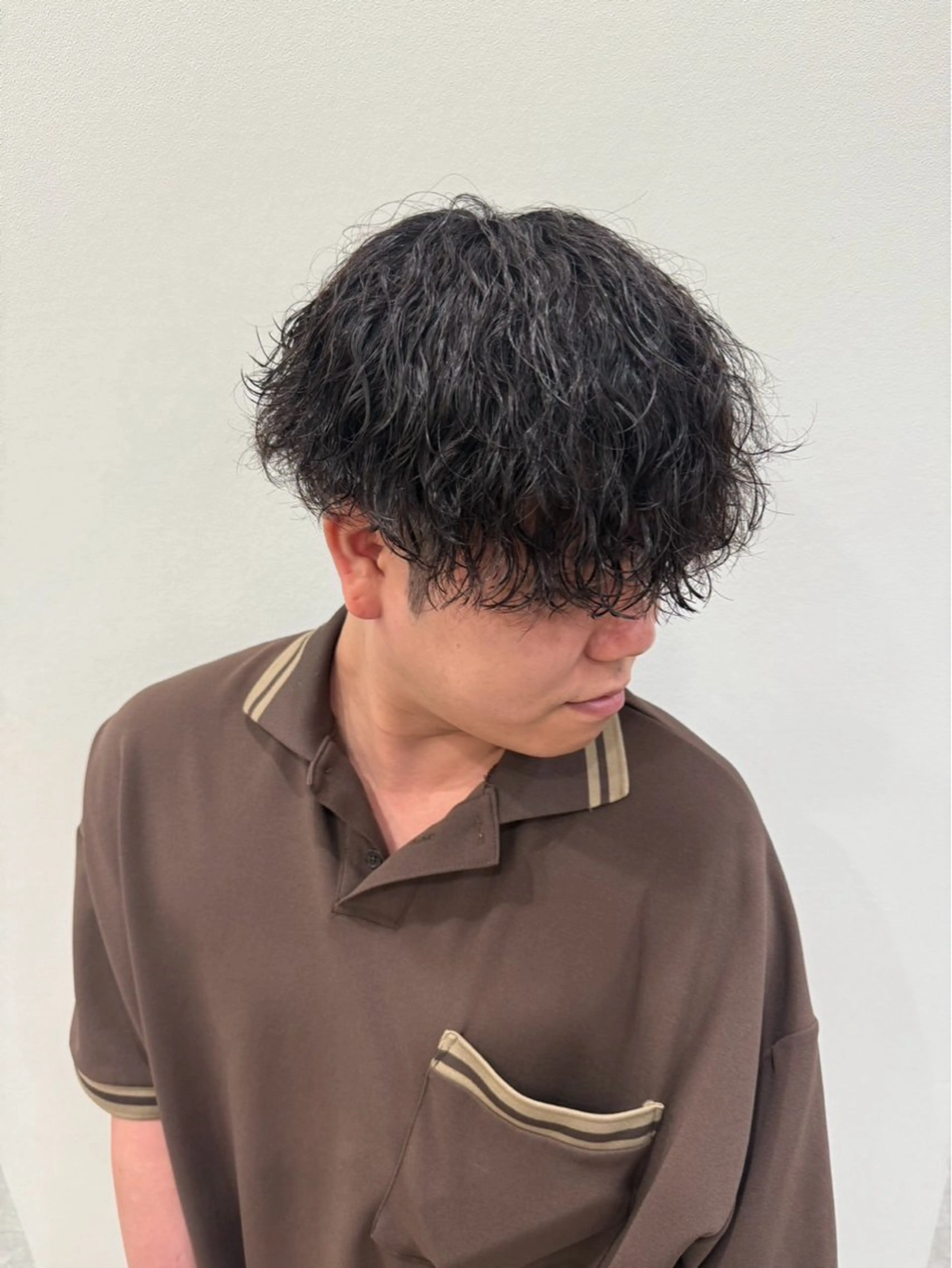 ミディアム メンズ カット パーマ RAISE by_WHITEのヘアスタイル