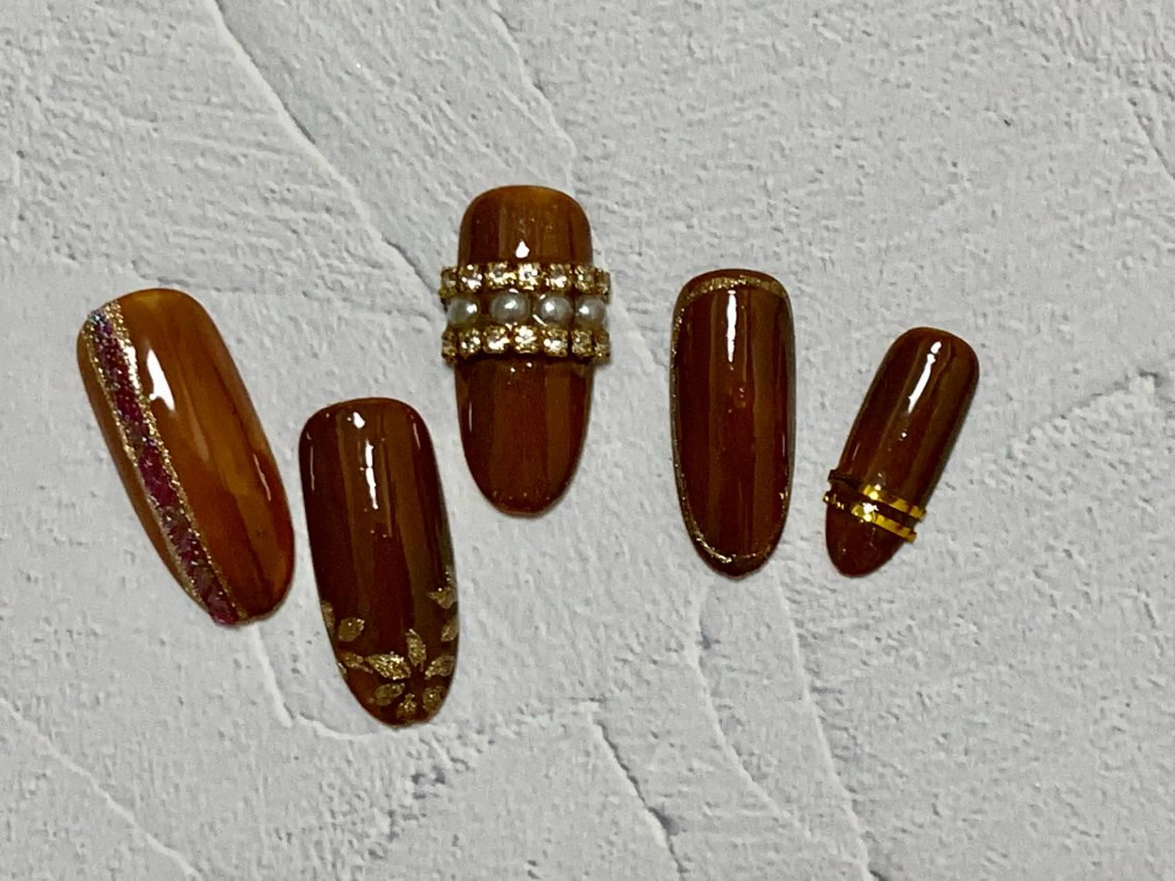 ネイル ブラウン noheanail YONEDAのネイルデザイン