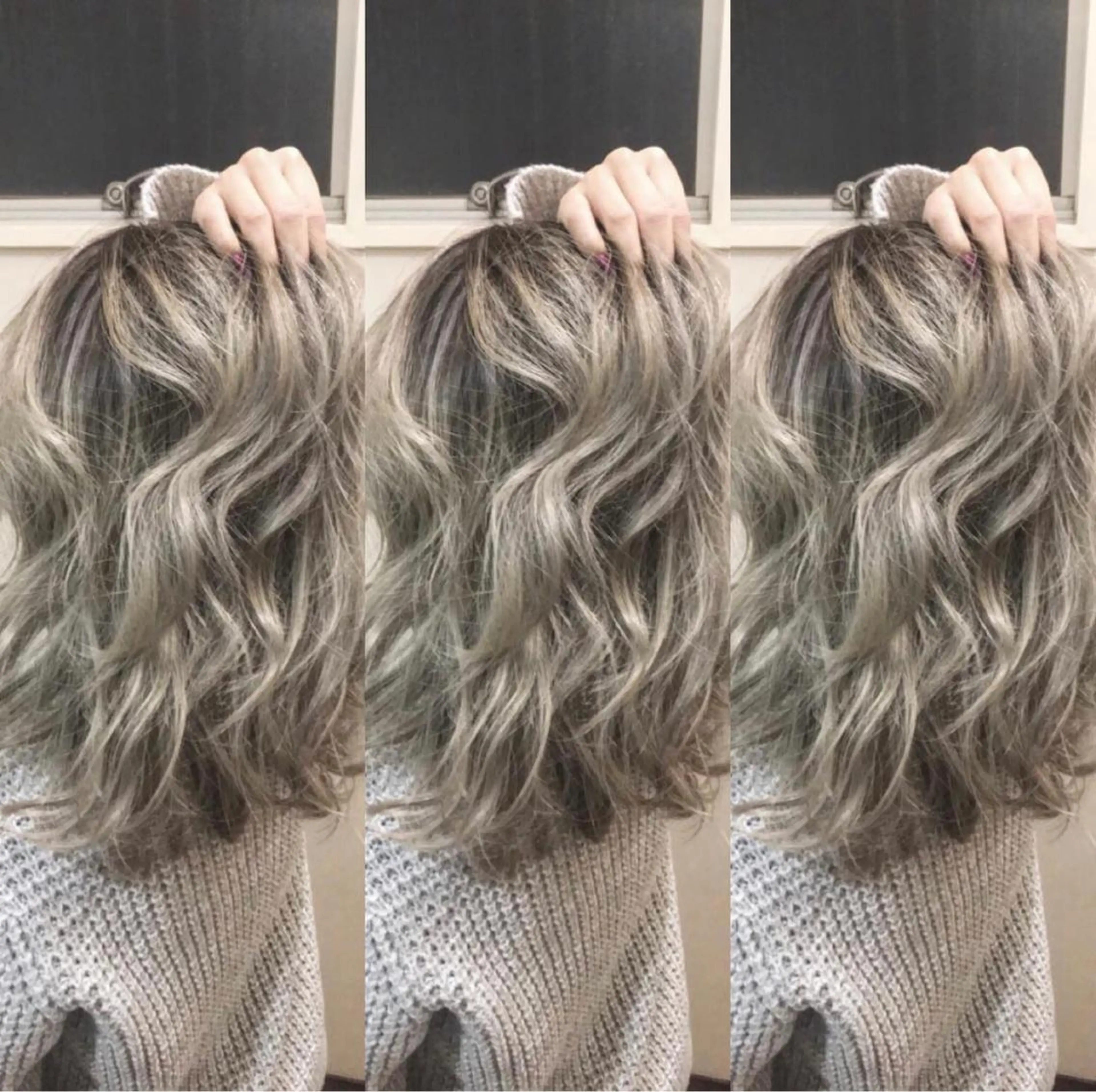 セミロング カラー 美魔女 美容師NAOのヘアスタイル