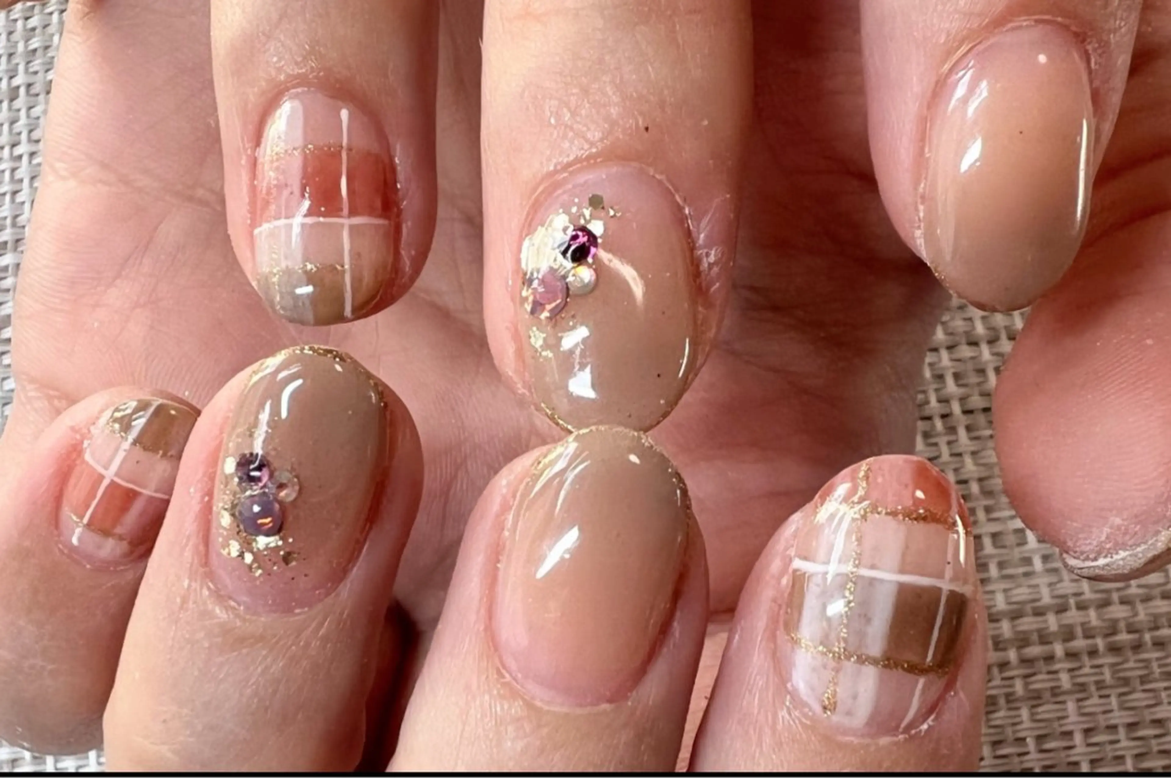 ●オフ無し●ジェルネイルアート4本の写真