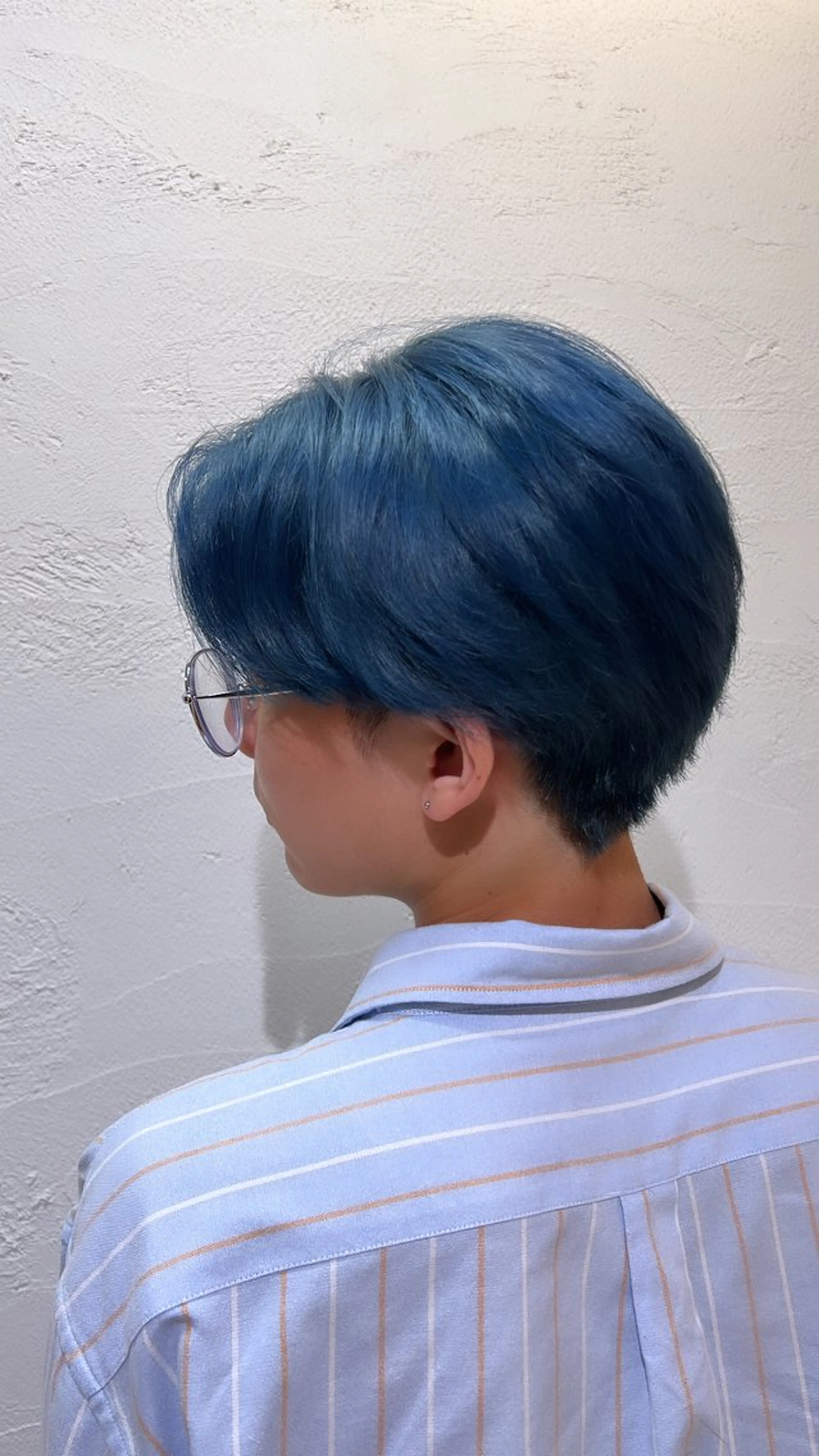 ミディアム カラー メンズ ブルーカラー シルバー カット ヘアカラー 🔥ダブルカラー特化 🔥相原彰太のヘアスタイル