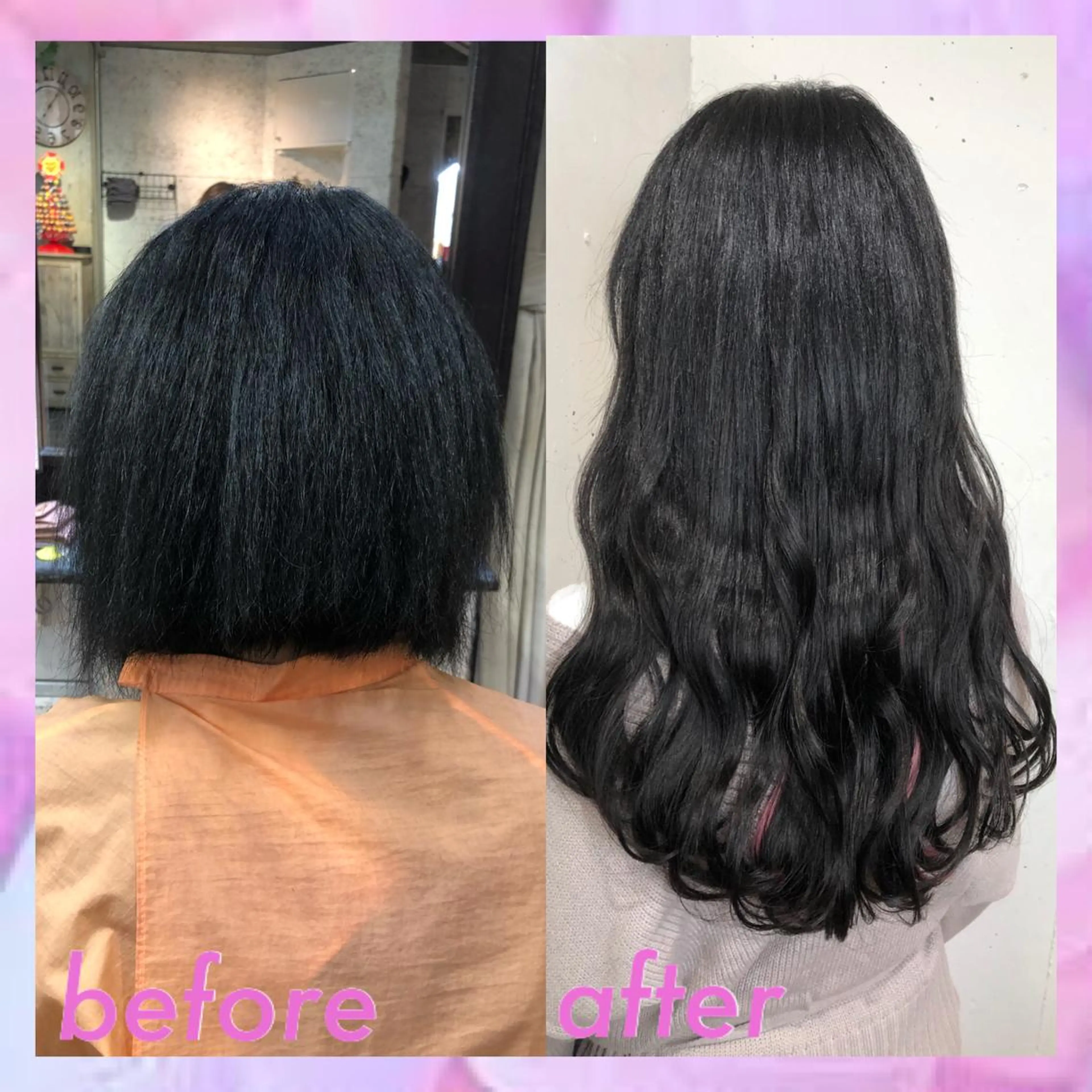 ロング カラー パーマ ヘアアレンジ ネイル マツエク・マツパ カット エクステ ヘアセット 八巻 晴香のヘアスタイル