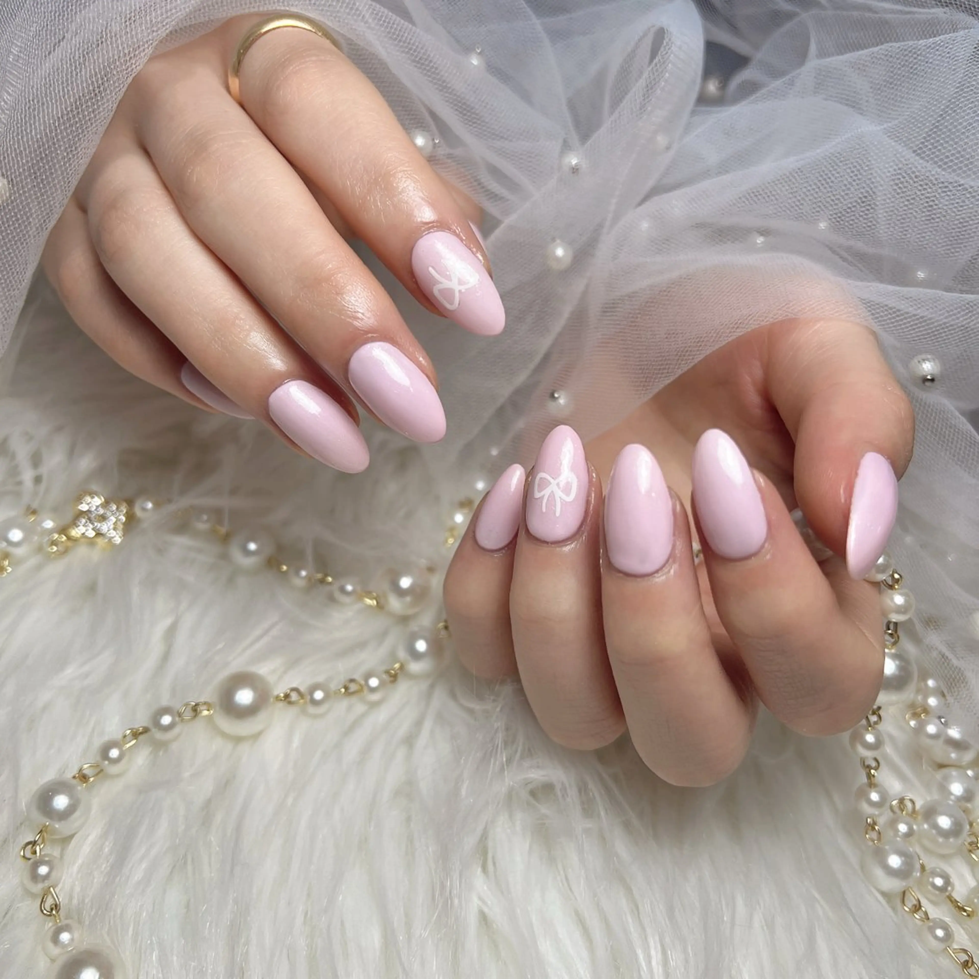 ネイル 長さ出し フットネイル フレンチネイル ガラスフレンチ グラデーション ハンドネイル M2beauty Renaのネイルデザイン