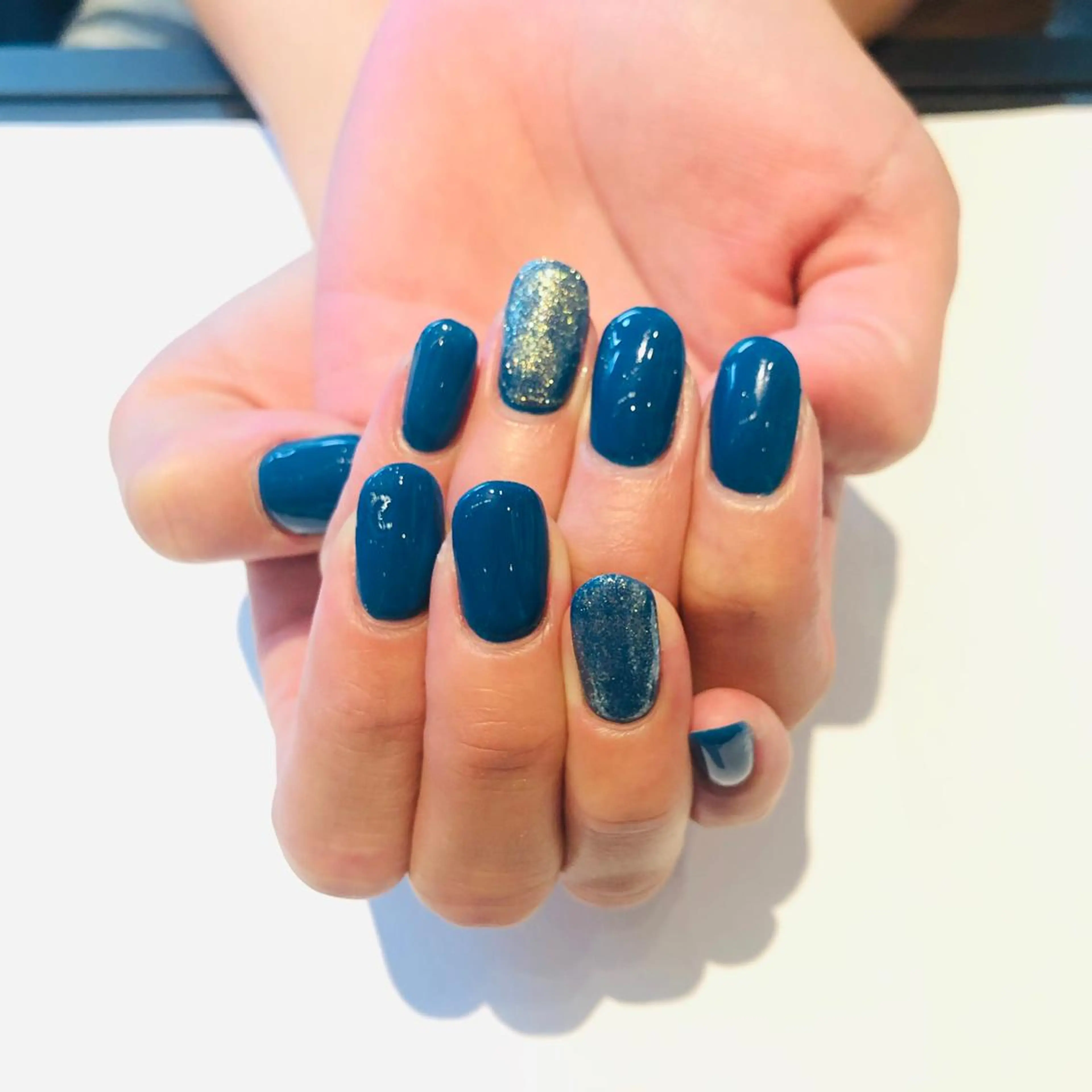 ネイル ブルー 大阪福島韓国束感まつ げ Sayaka🤍のマツエク・マツパデザイン