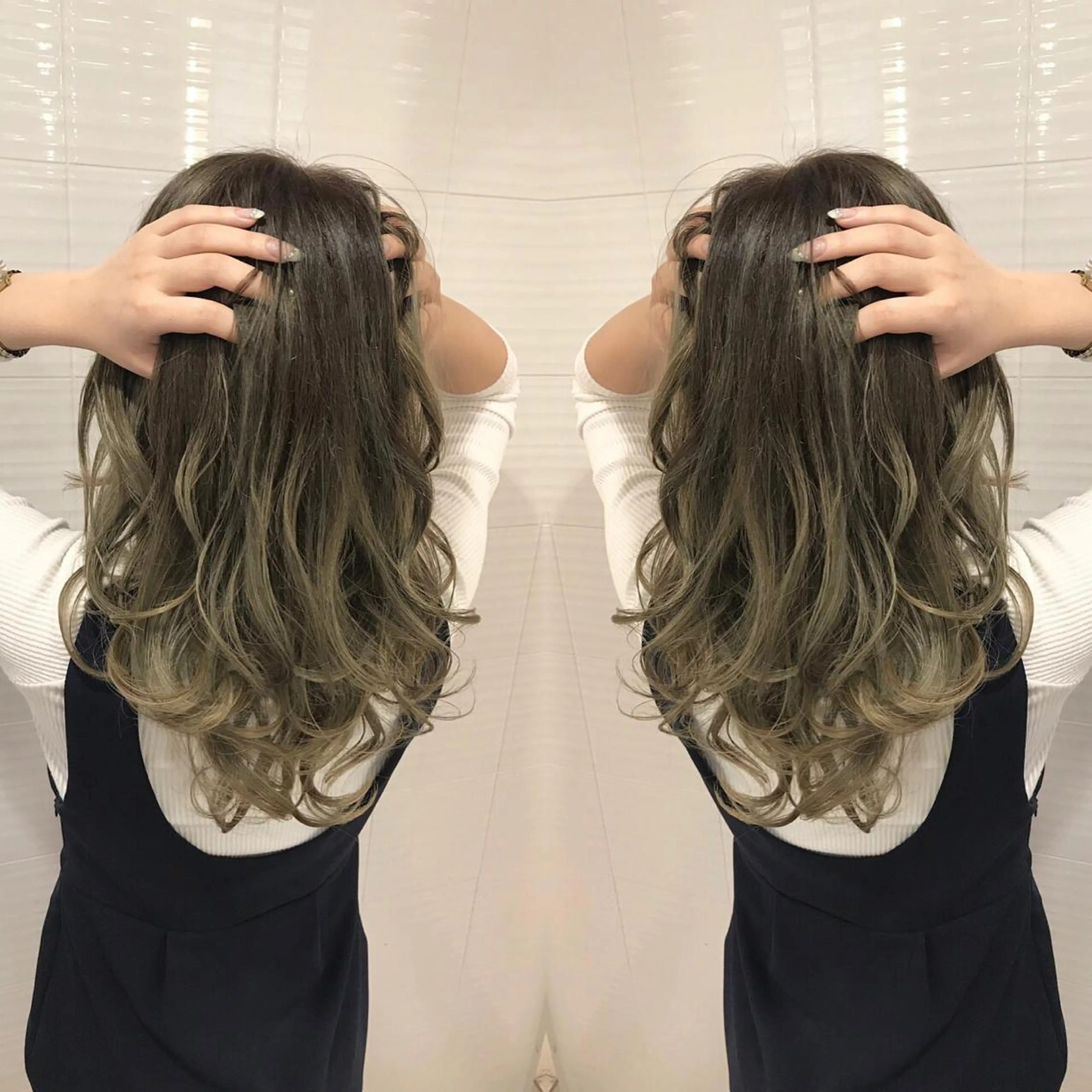 ミディアム カラー パーマ ヘアアレンジ メンズ 外国人風カラー 🫧代表/新宿駅近/ 限定価格🫧田辺貴裕のヘアスタイル