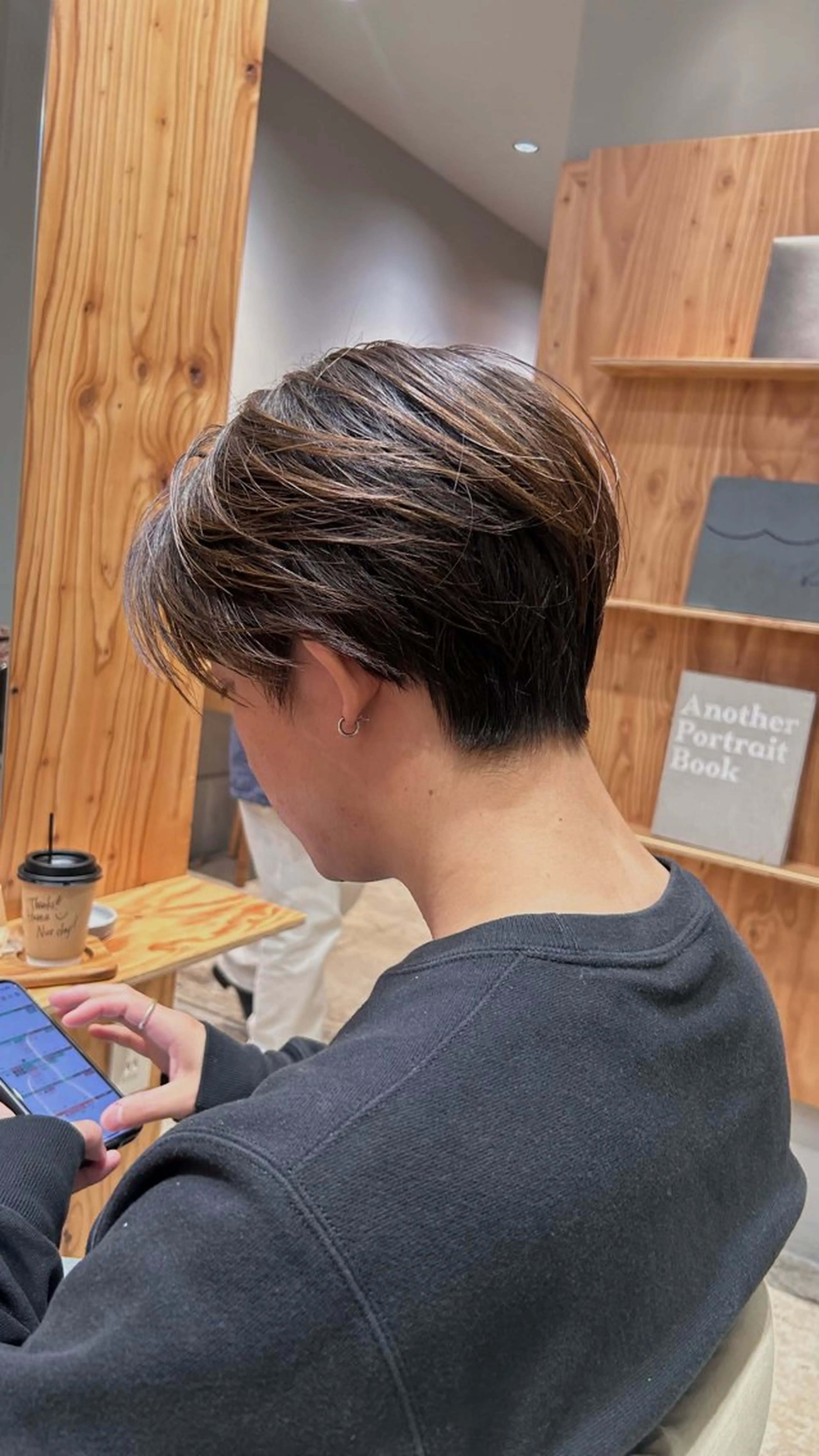 ショート メンズ センターパート メンズショート 刈り上げ ショートヘア カット ヘッドスパ 🌿ボブ パーマ高橋啓太🌿のヘアスタイル