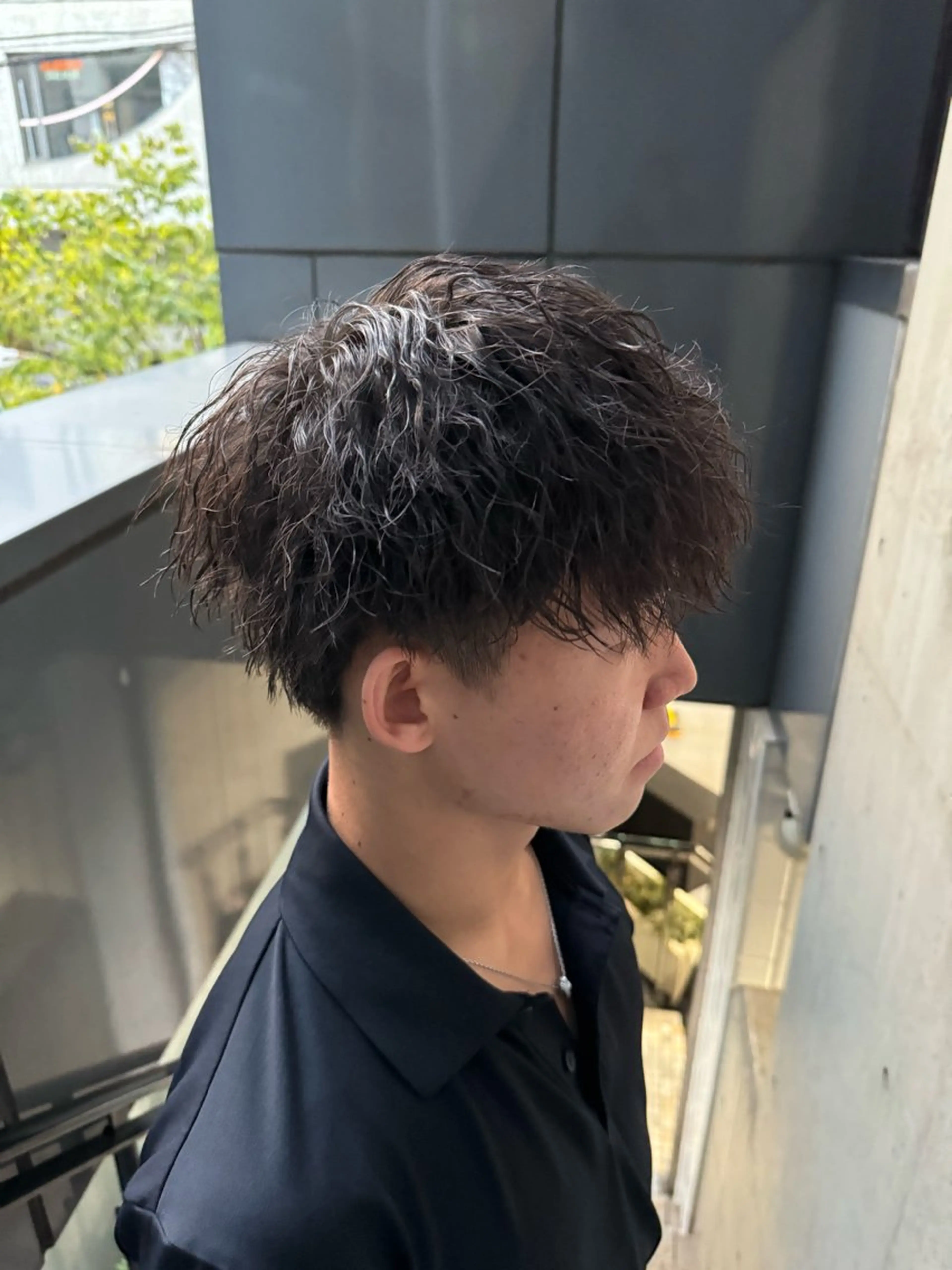 パーマ メンズ カット パーマ 河野 悠のヘアスタイル