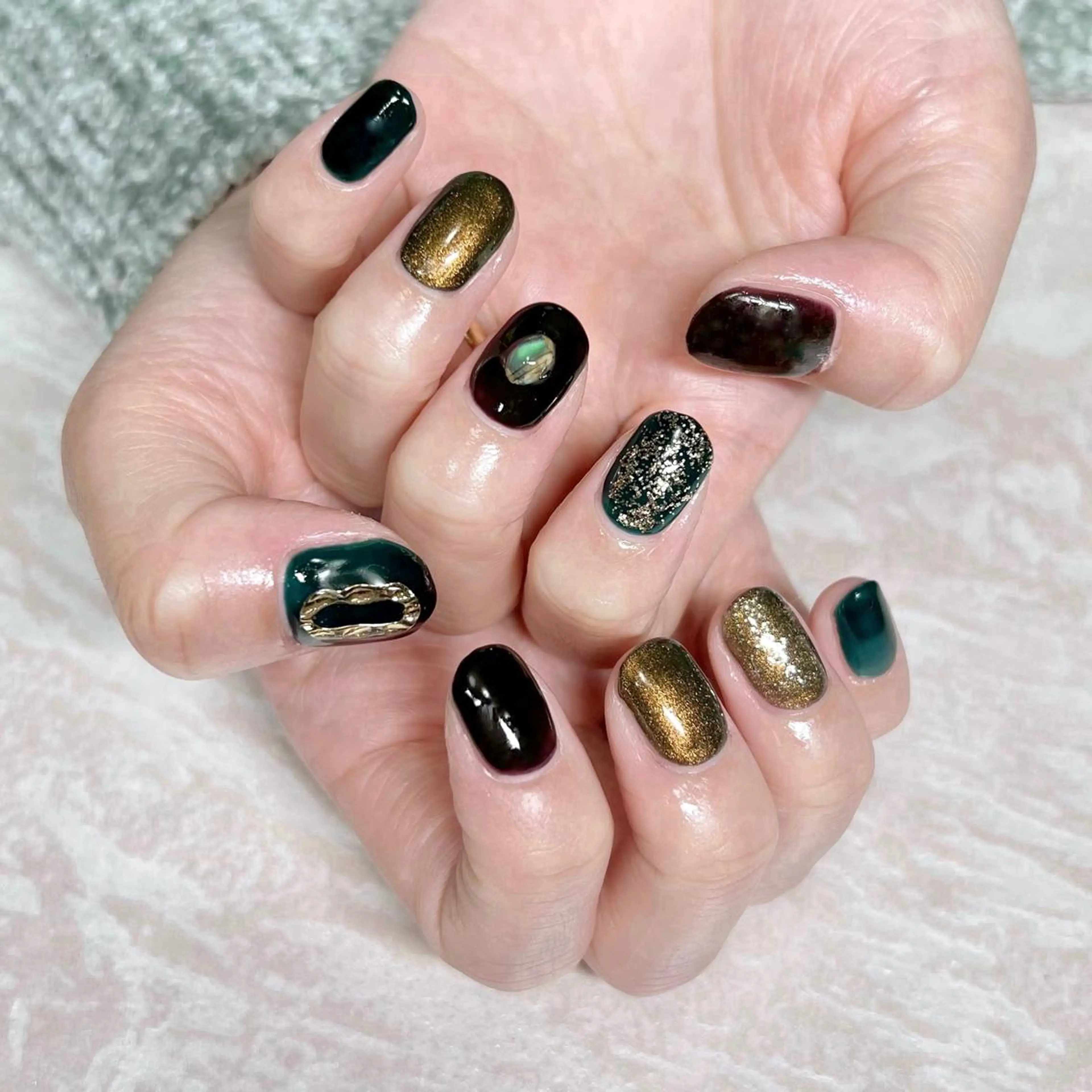 ネイル ニュアンスネイル ショートネイル gemickle nailのネイルデザイン