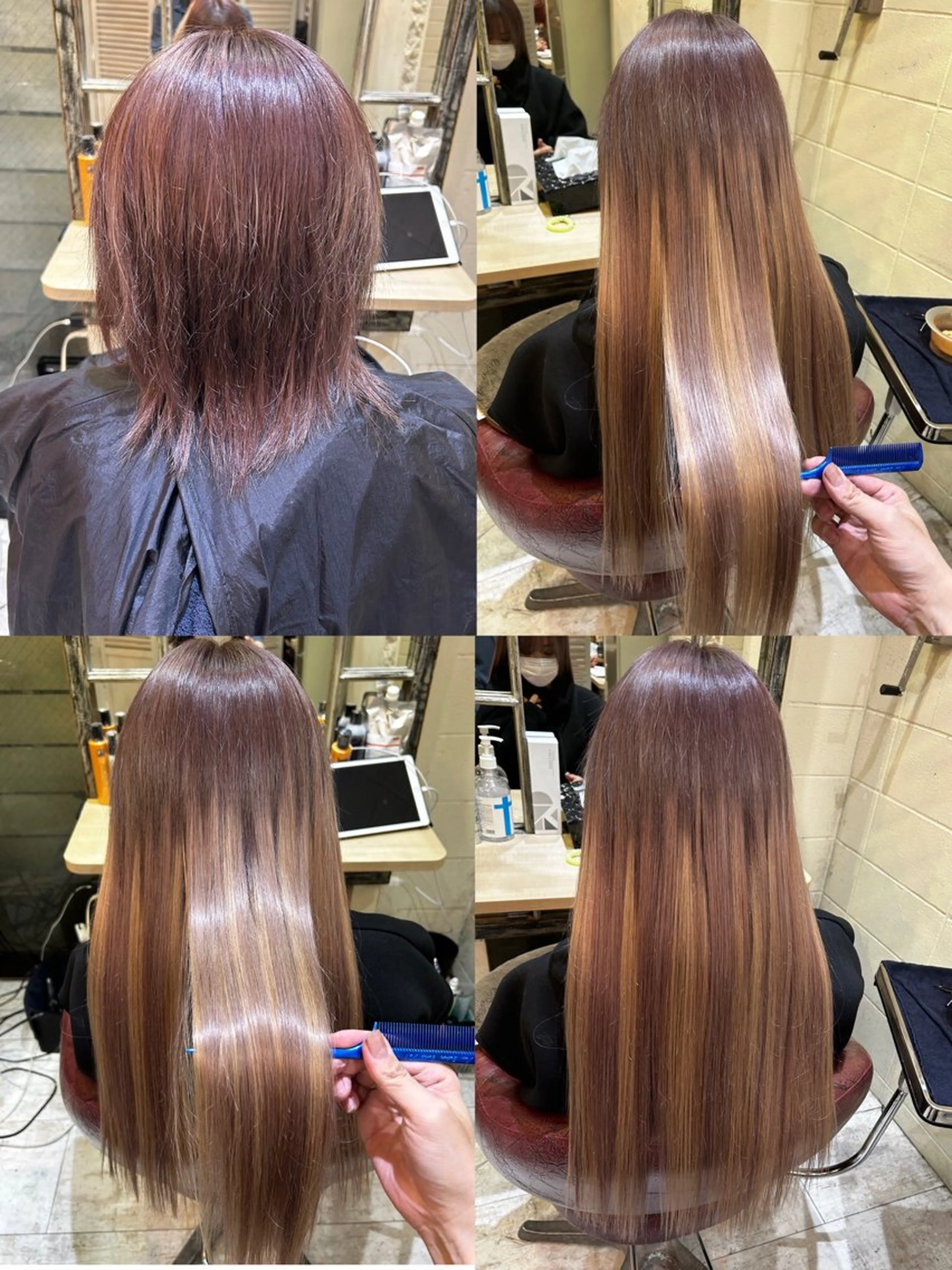 ロング カラー 佐伯 りょうのヘアスタイル