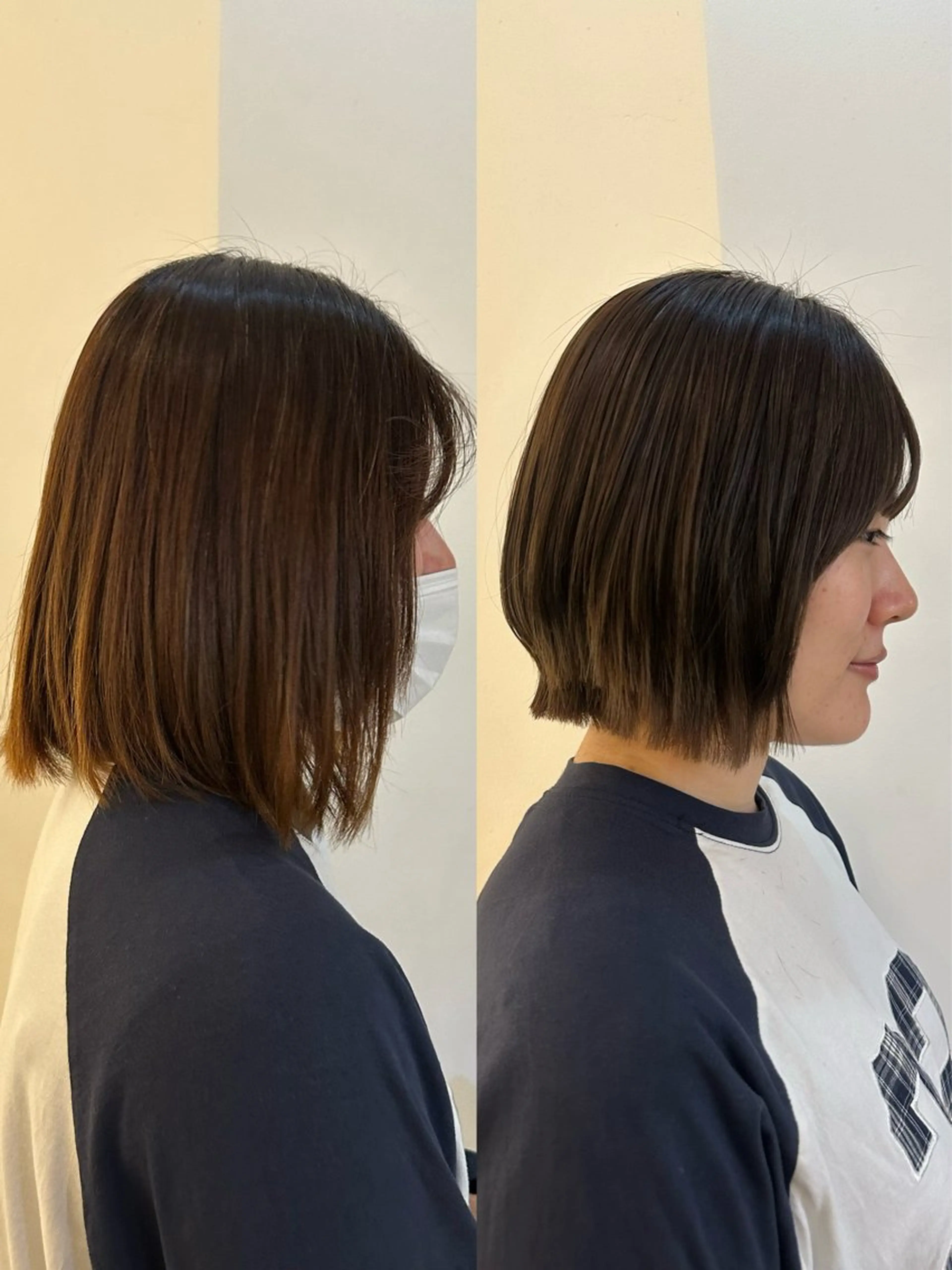 ショート ボブレイヤー ボブ レイヤーカット fiorista🌼 ayanaのヘアスタイル