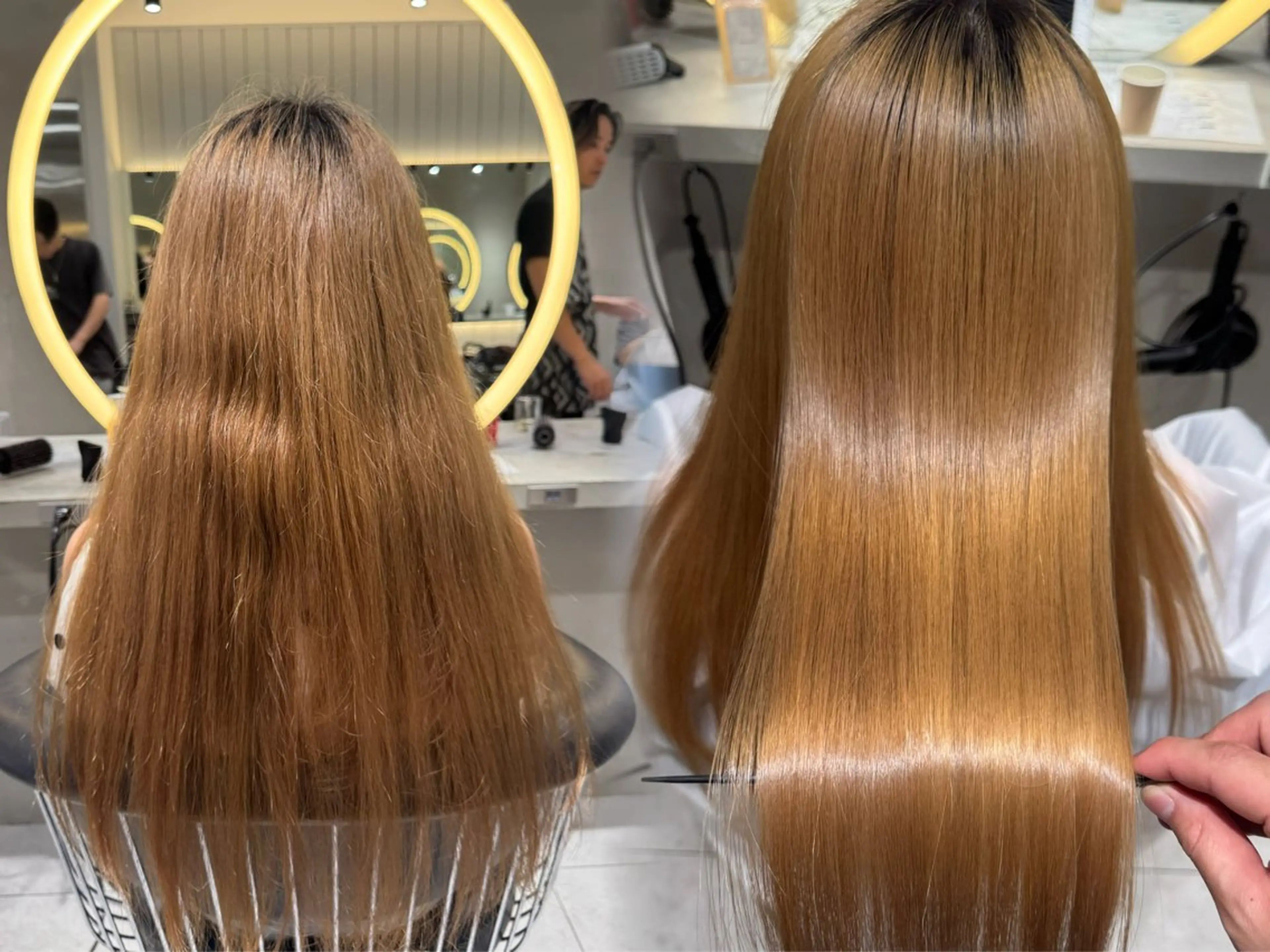 ロング カラー カット 縮毛矯正 トリートメント レイヤー/縮毛矯正 のマスター【タケル】のヘアスタイル