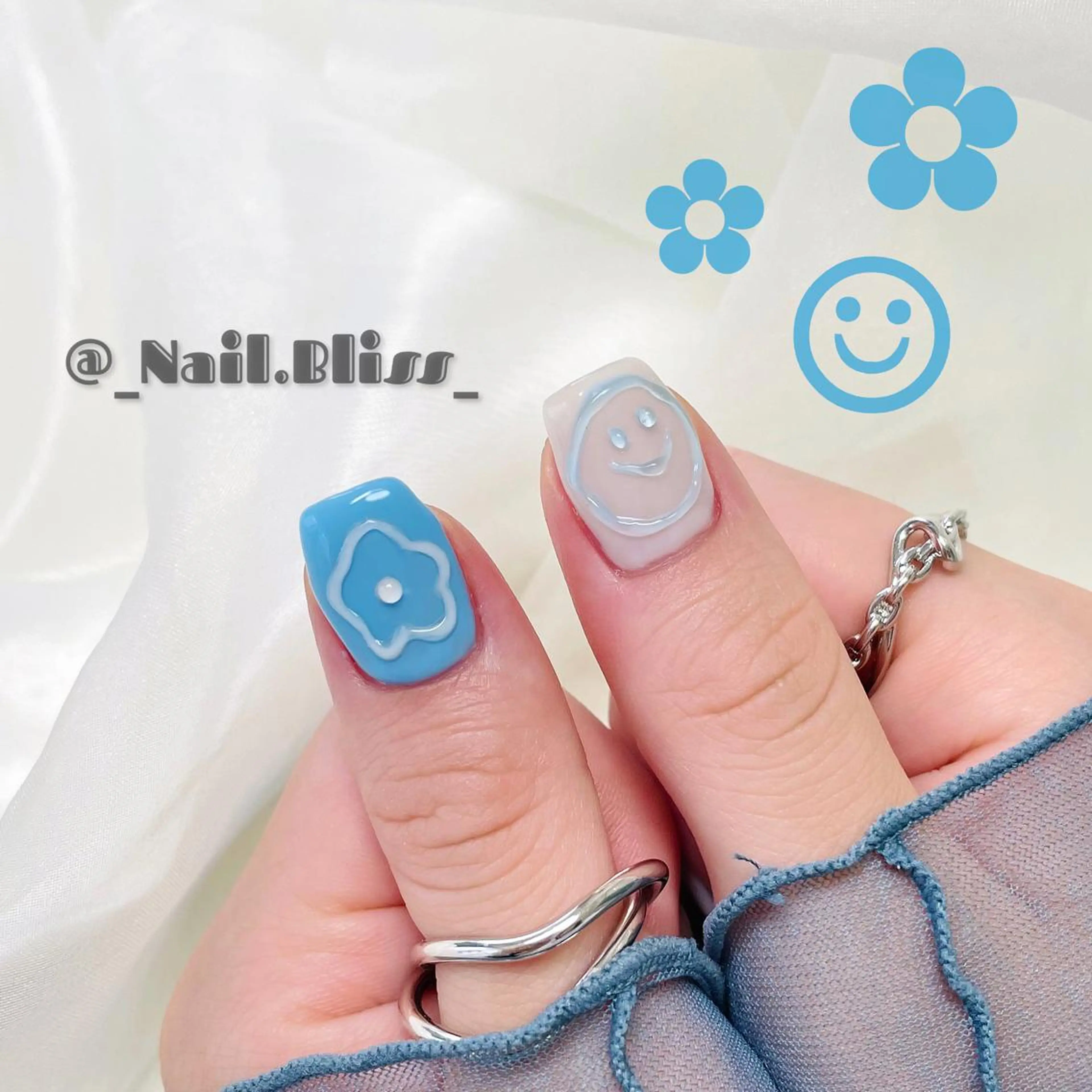 ネイル フラワーネイル ハンドネイル NAIL BLISSのネイルデザイン