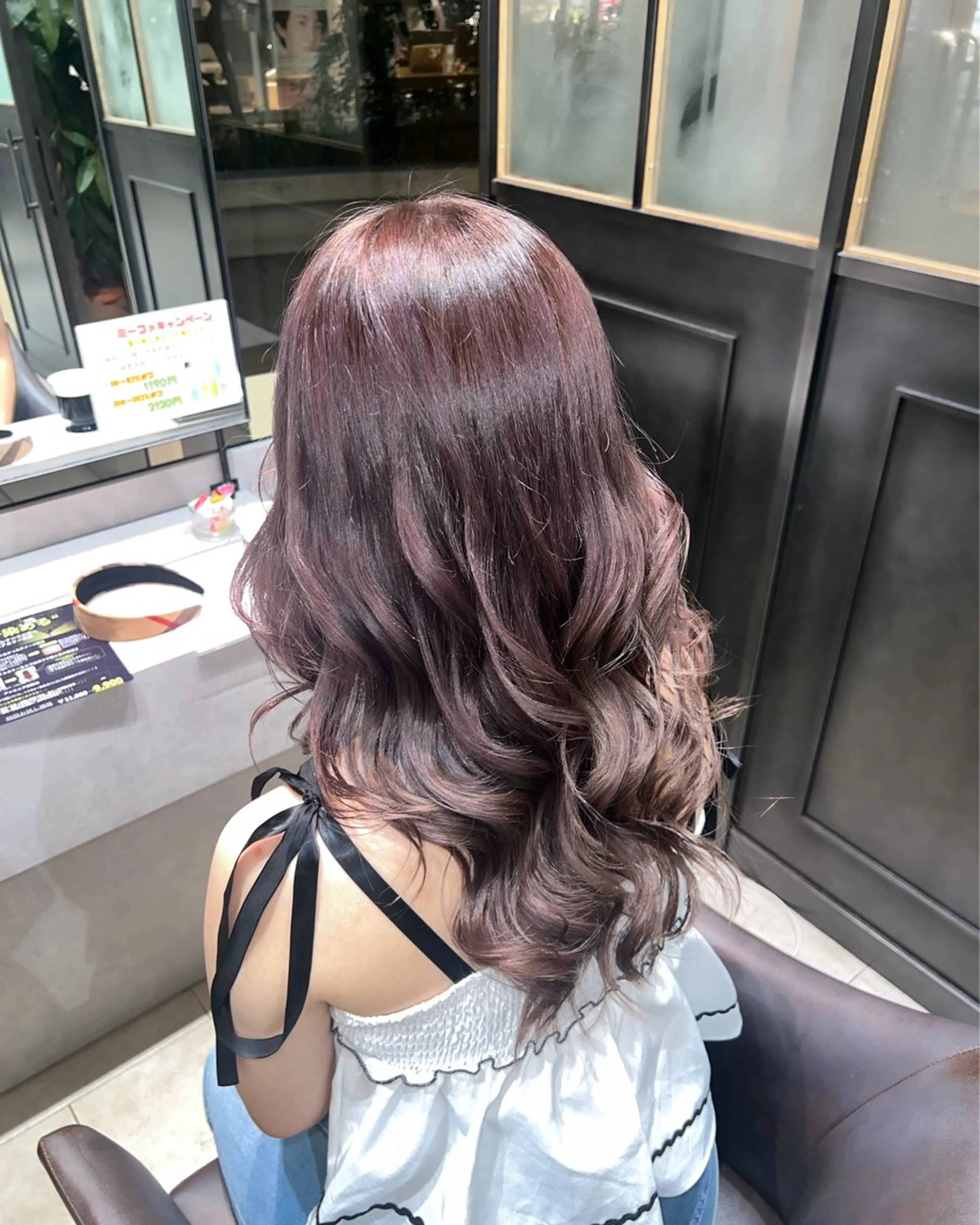 セミロング カラー ベージュカラー ラベンダーカラー ラベンダーベージュ ヘアカラー 🫧Ai/ ロロネー森ノ宮💖のヘアスタイル