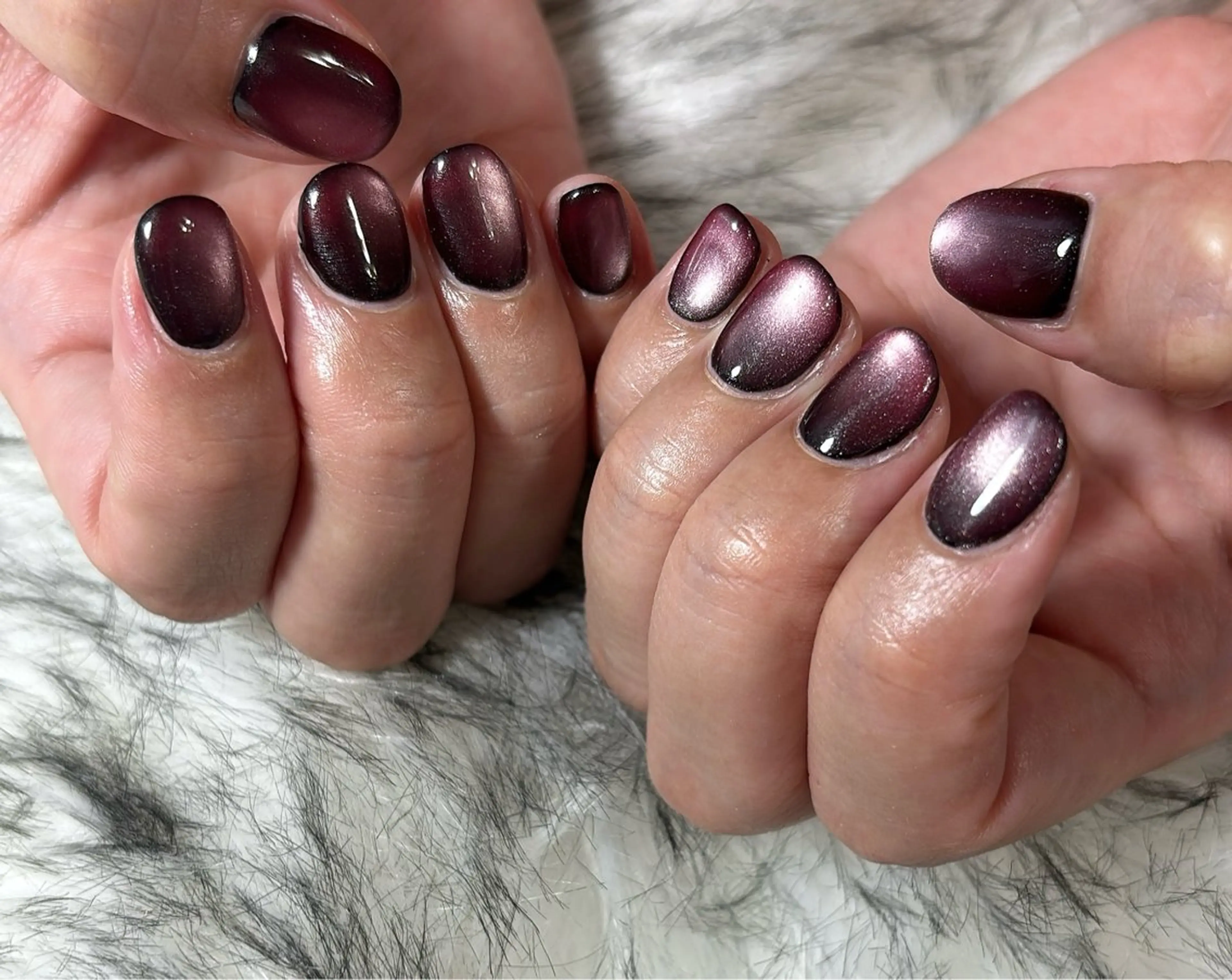 ネイル オーロラネイル フットネイル フレンチネイル ジェルネイル 韓国ネイル ハンドネイル kikinail 溝の口のネイルデザイン