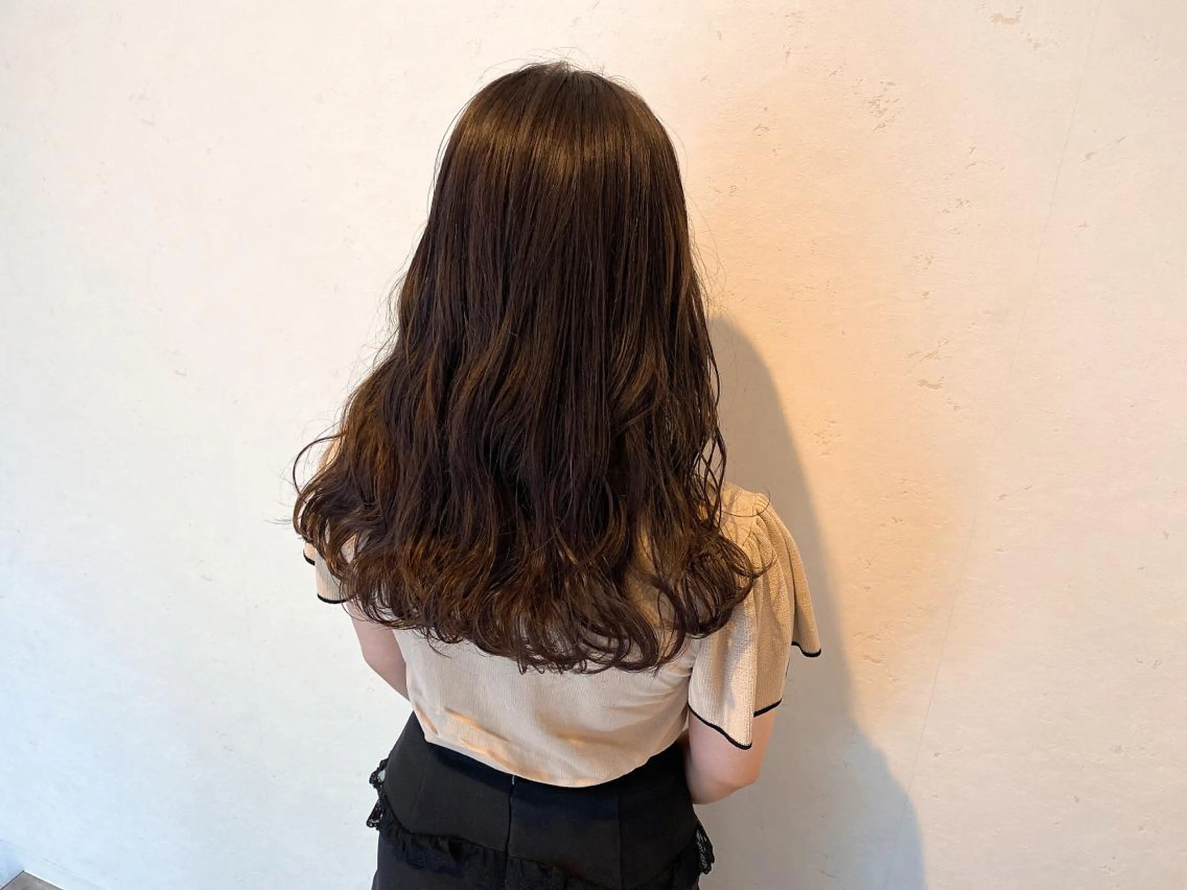 セミロング カラー 伊藤 さやかのヘアスタイル