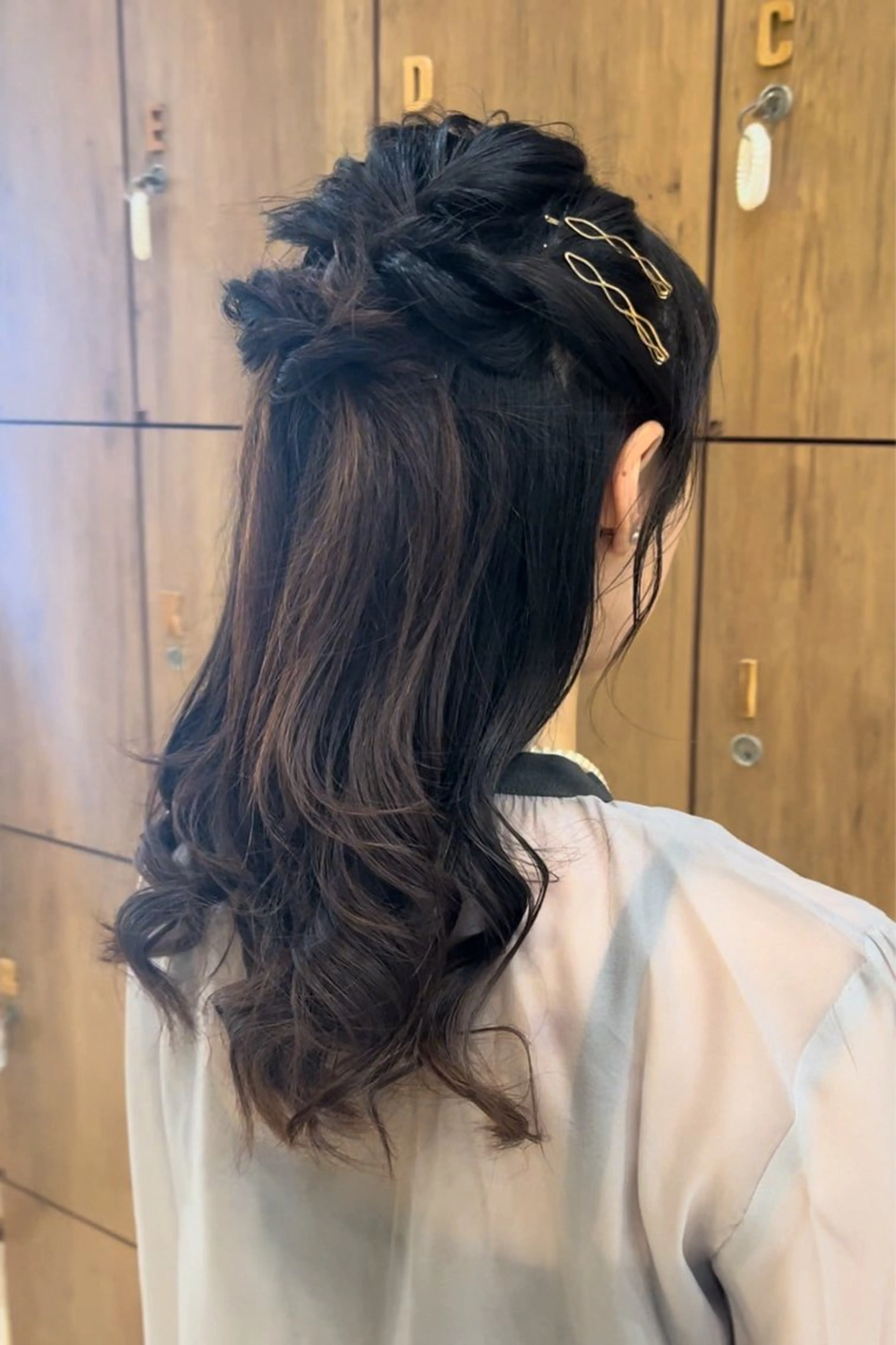 ロング ヘアアレンジ ヘアセット ヘアアレンジ 裾カラー/Aya🥀のヘアスタイル