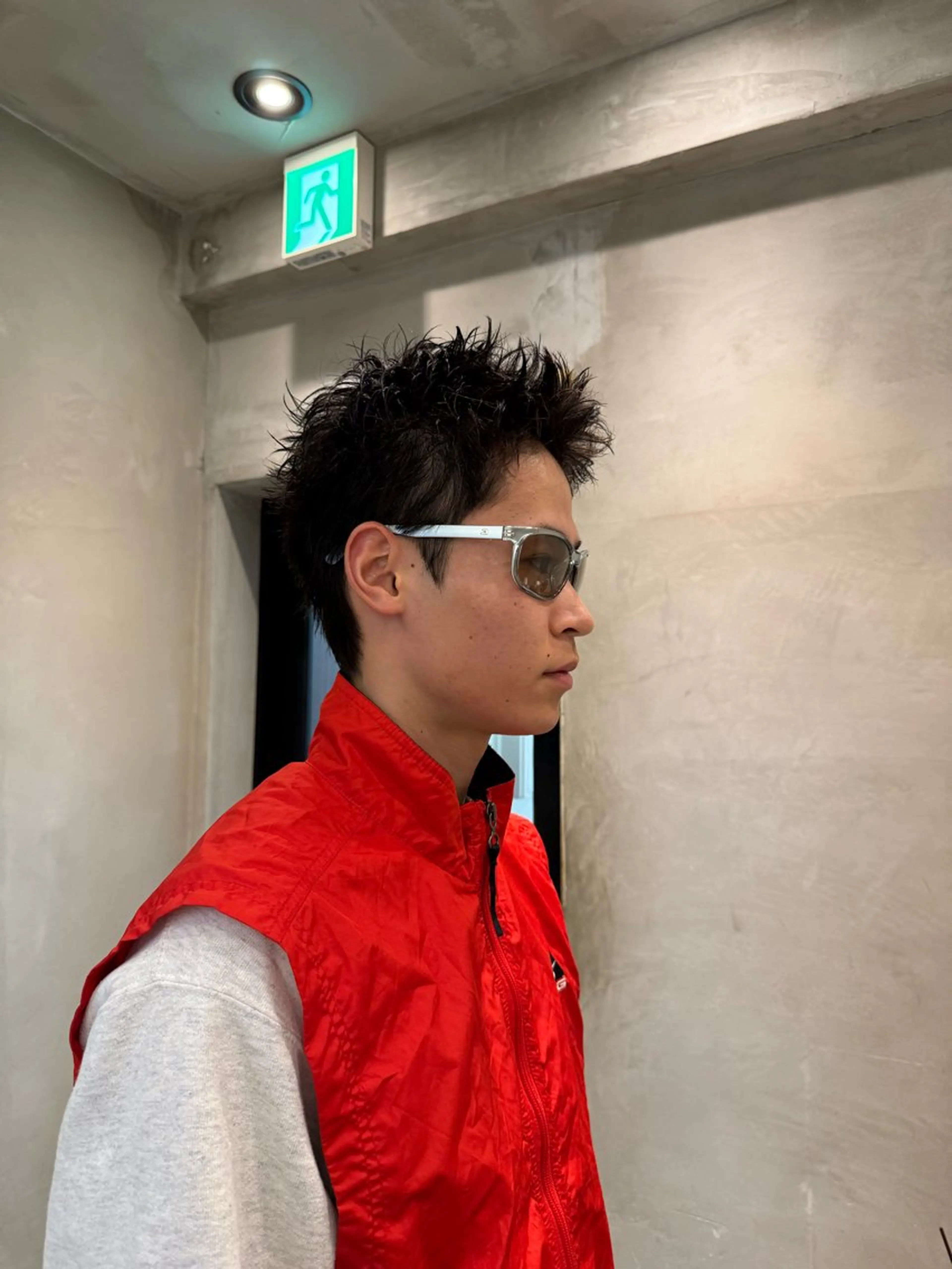 ショート パーマ メンズ メンズパーマ スパイキーショート ショートヘア カット パーマ heavenly by HAVANA新宿所属・メンズショート/ピン パーマ/新宿/フウガのヘアスタイル