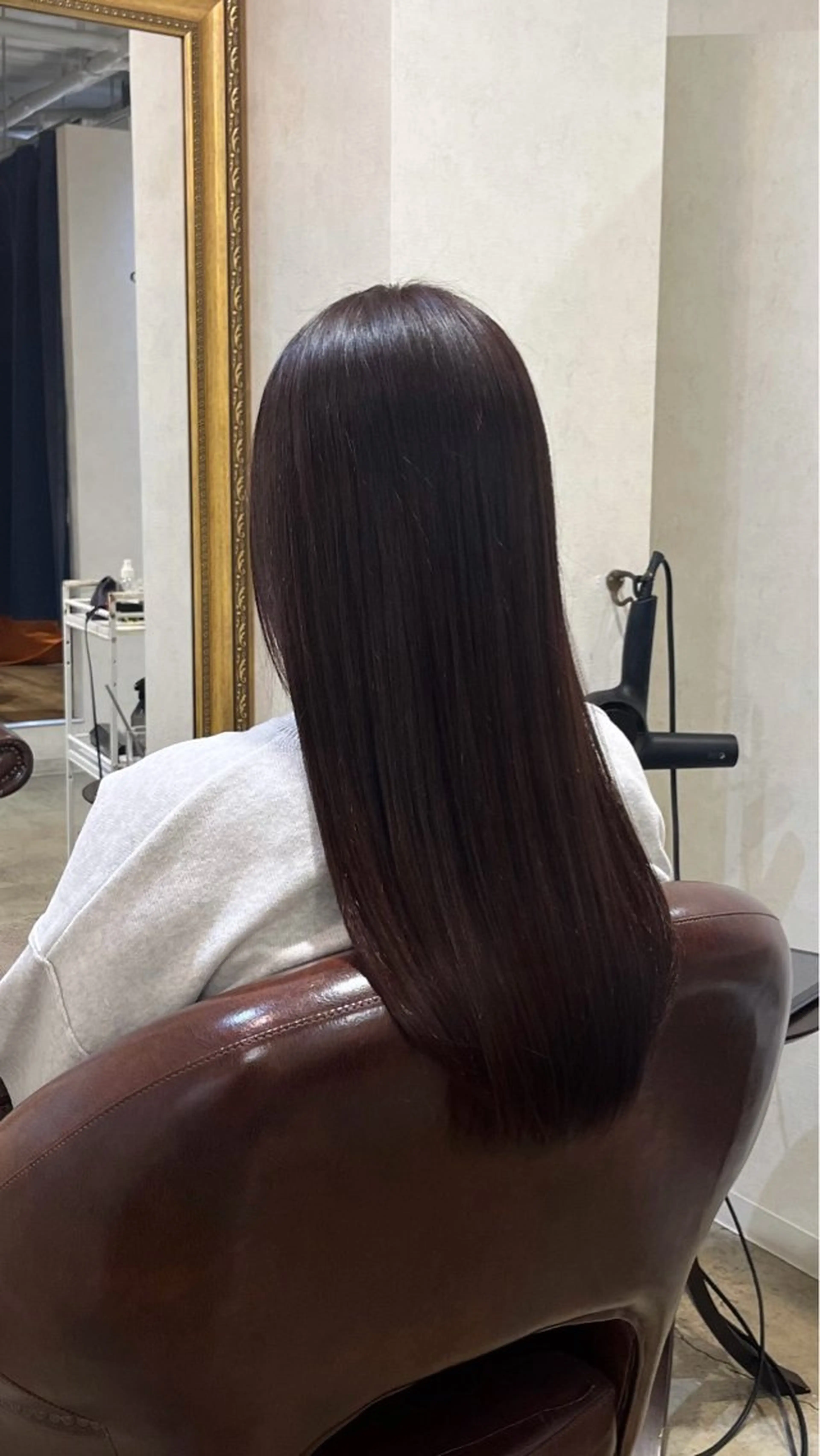 ロング カラー カット 縮毛矯正 トリートメント 🎀RUI/髪質改善 /美髪矯正/艶カラーのヘアスタイル