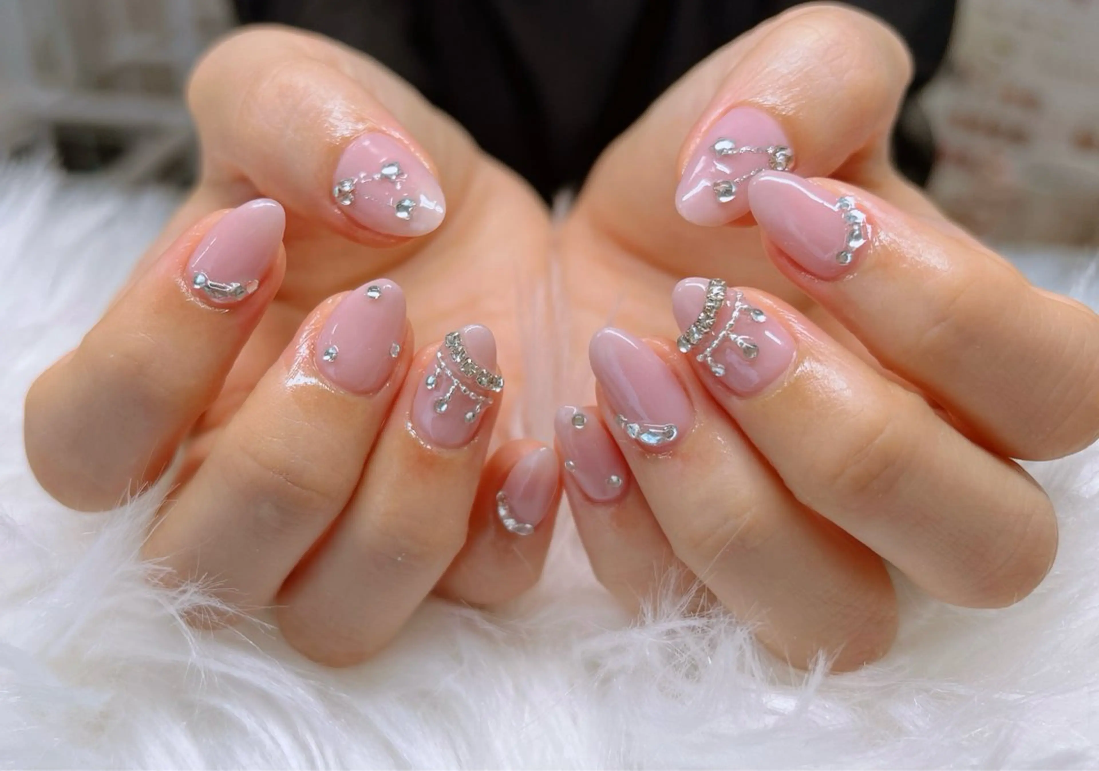 ネイル フットネイル フレンチネイル 韓国ネイル ロングネイル マグネットネイル Lee _nailのネイルデザイン