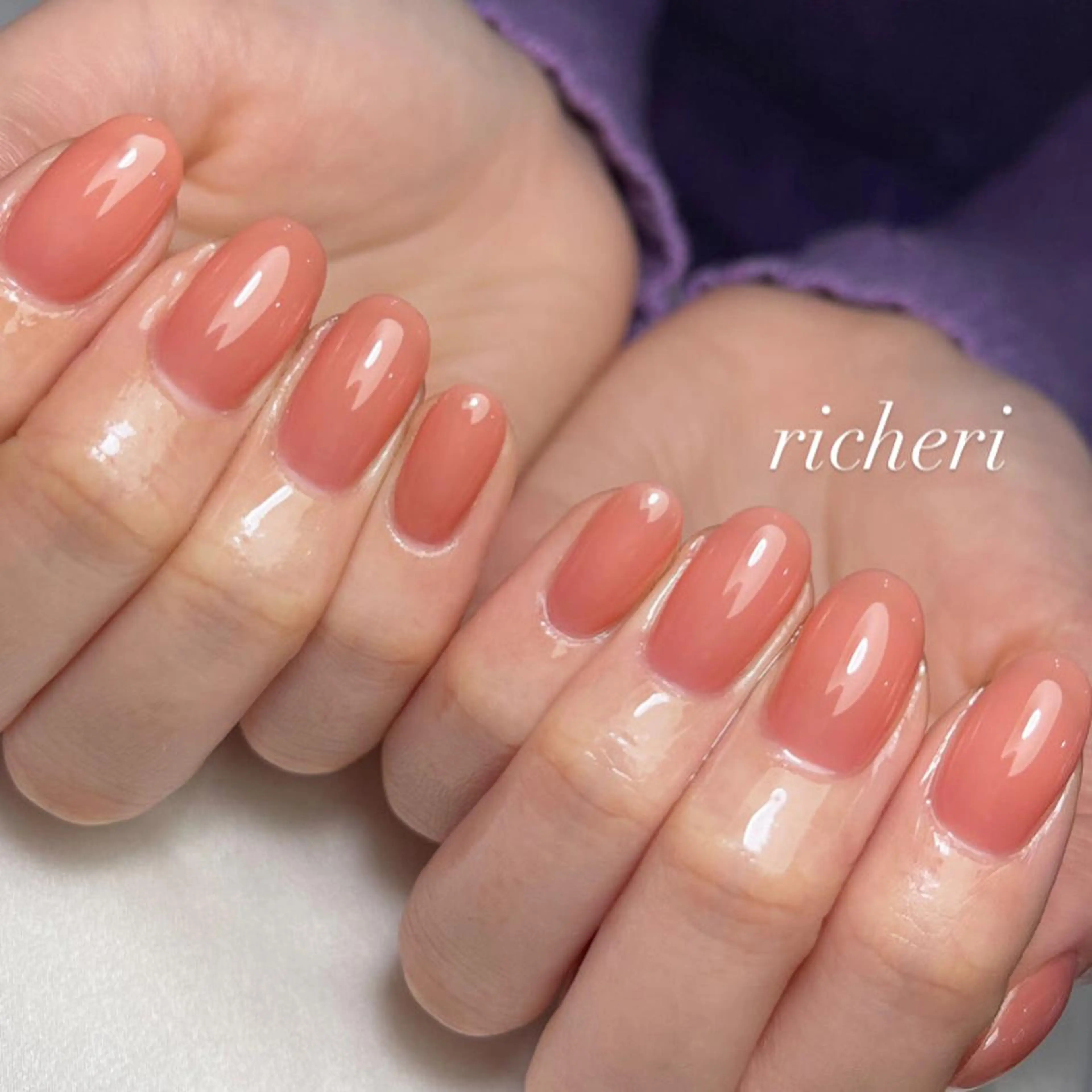 ミディアム ネイル ハンドネイル richeri beautyのエステ・リラクイメージ