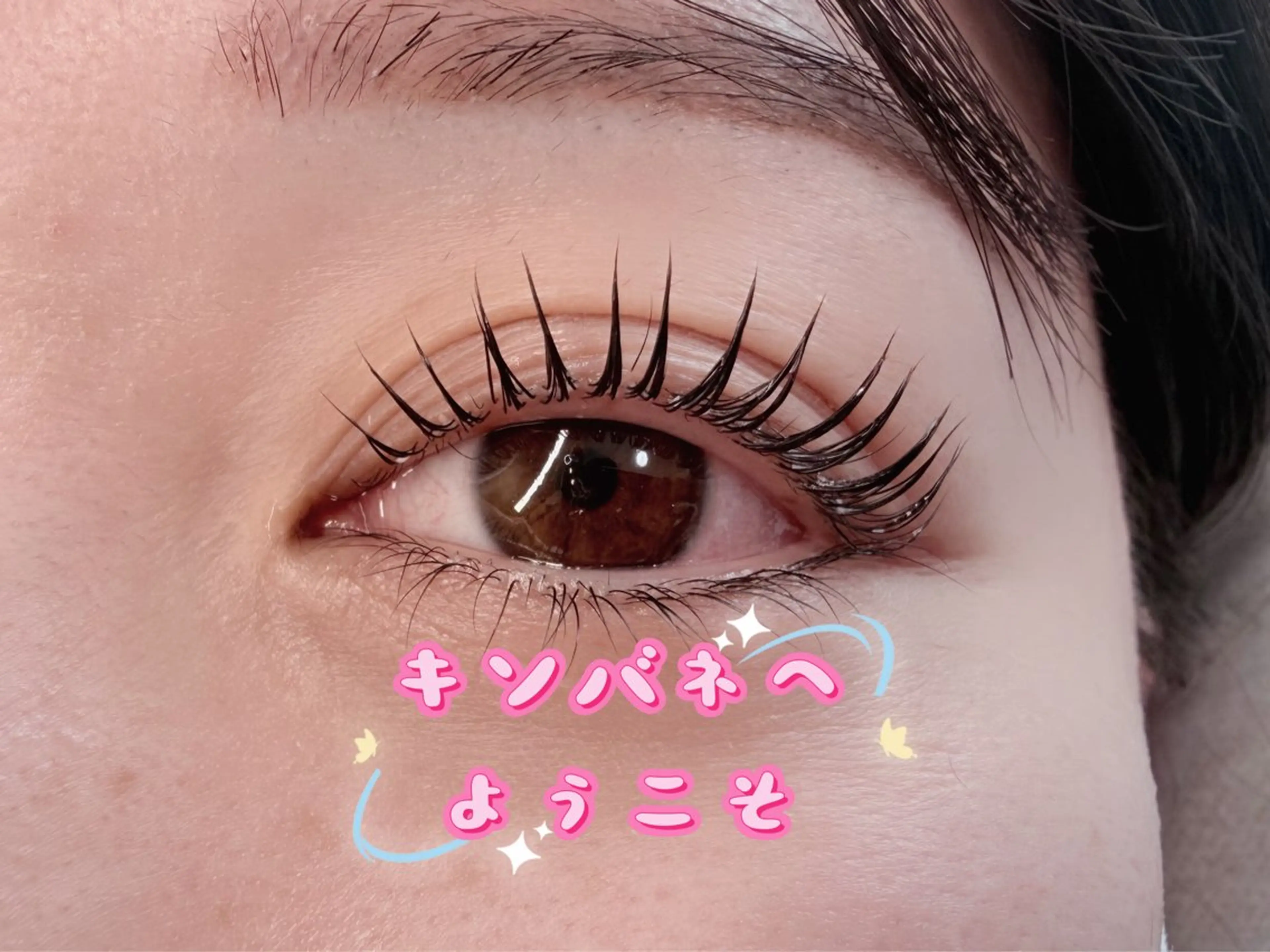 マツエク・マツパ 韓国風マツエク パリジェンヌラッシュリフト まつげパーマ 下まつげエクステ 一重×まつ毛パーマ マツパ キンバネ・サロン 高田馬場店のマツエク・マツパデザイン