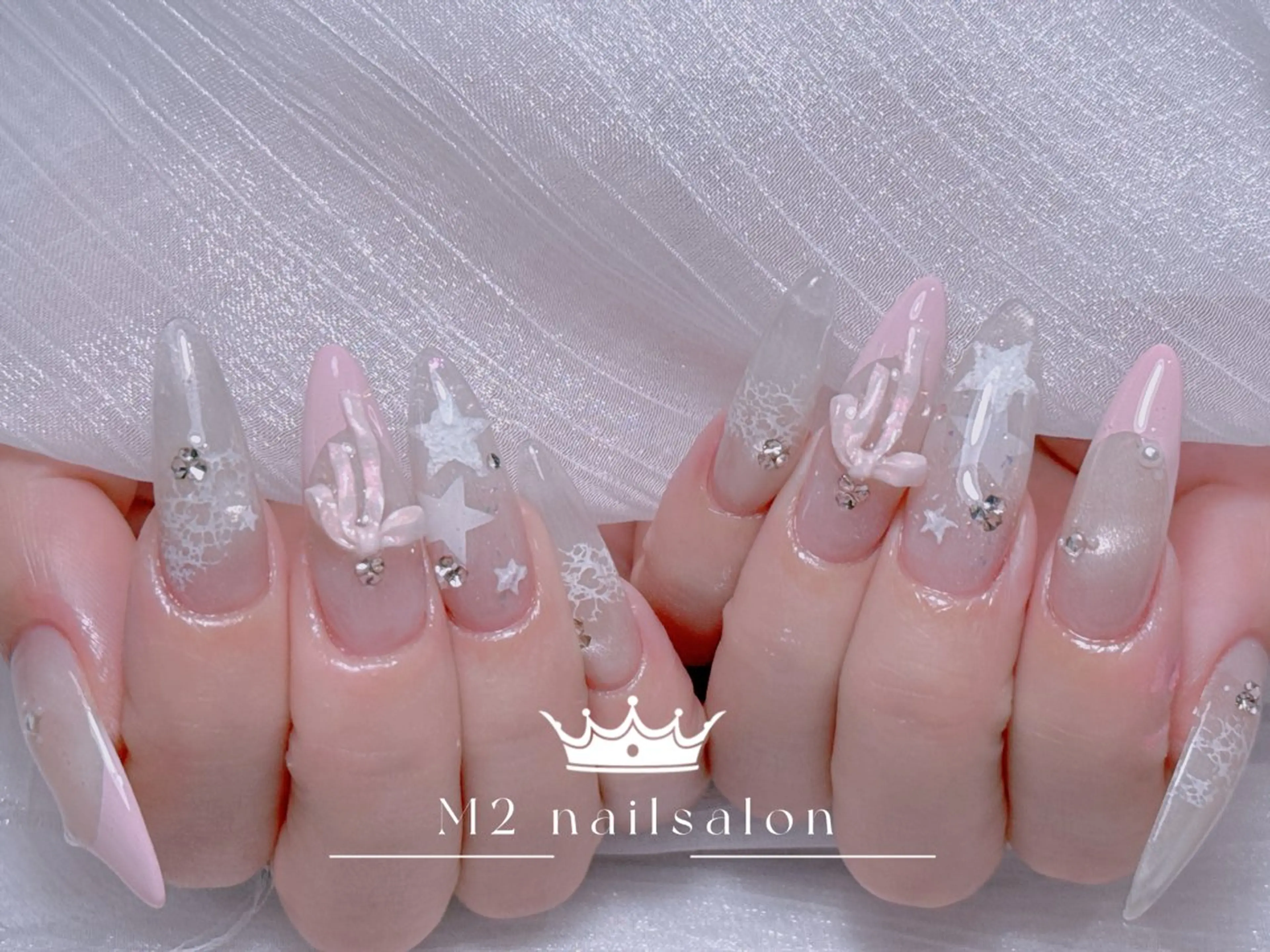 ネイル ハンドネイル 長さだし専門店 M2　rikaのネイルデザイン