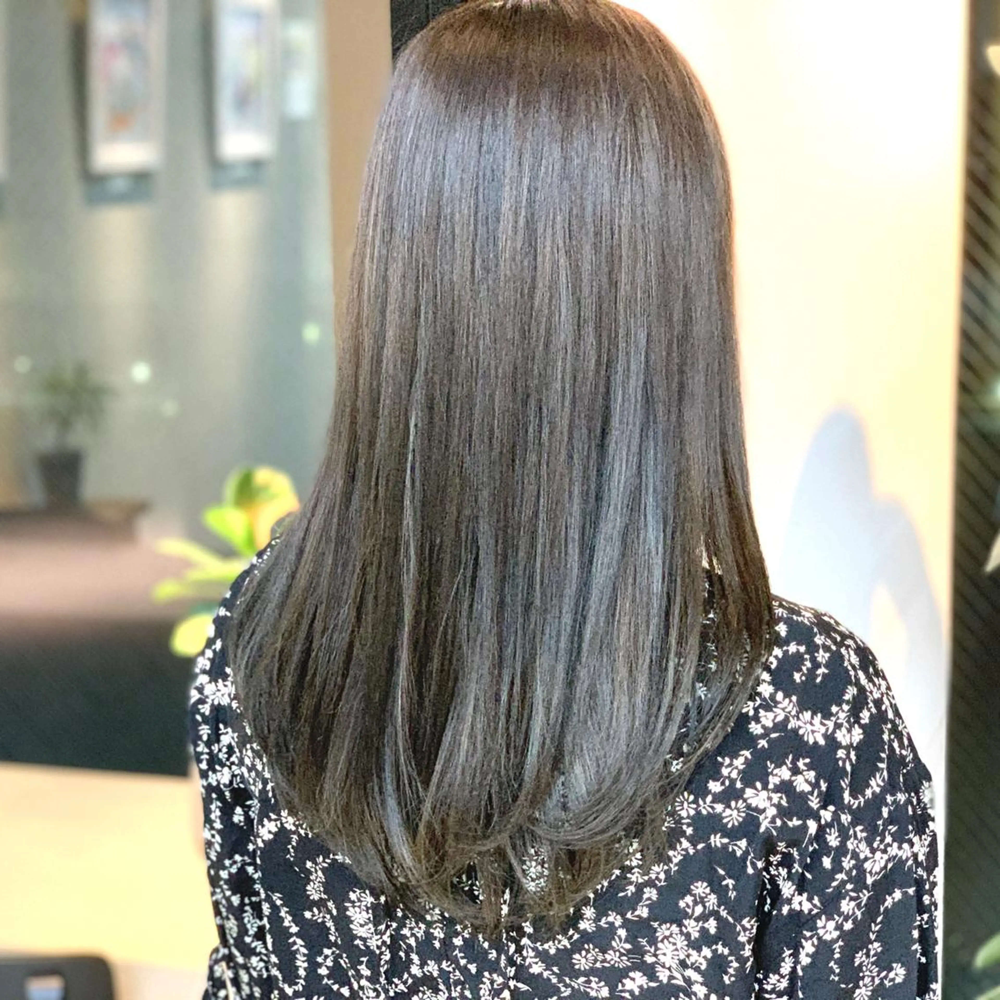 ロング カラー アッシュ ブリーチ ブリーチなしカラー 似合わせショート×透 明感/やじまたかしのヘアスタイル