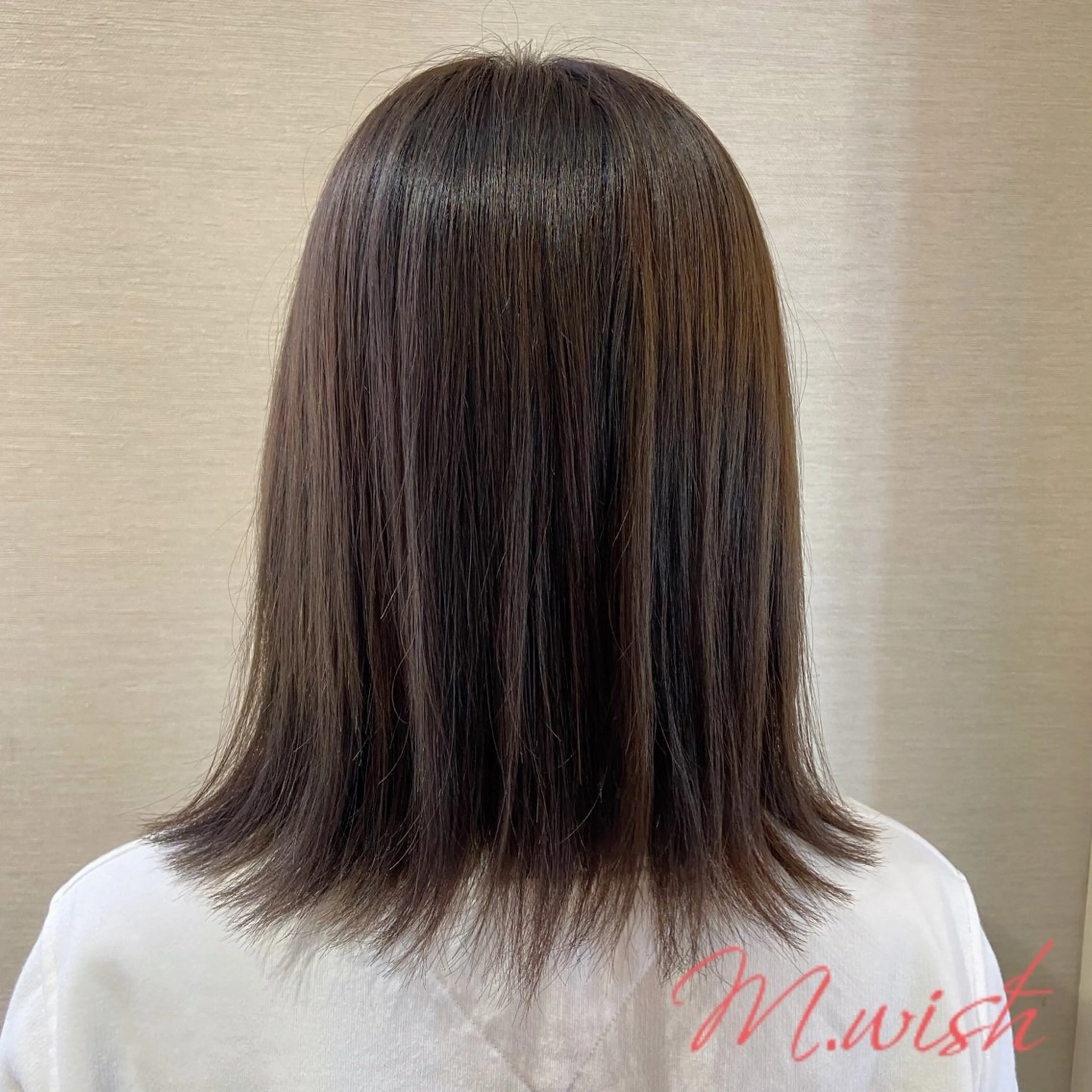 セミロング カラー カット ヘアカラー トリートメント 長田 尚大のヘアスタイル