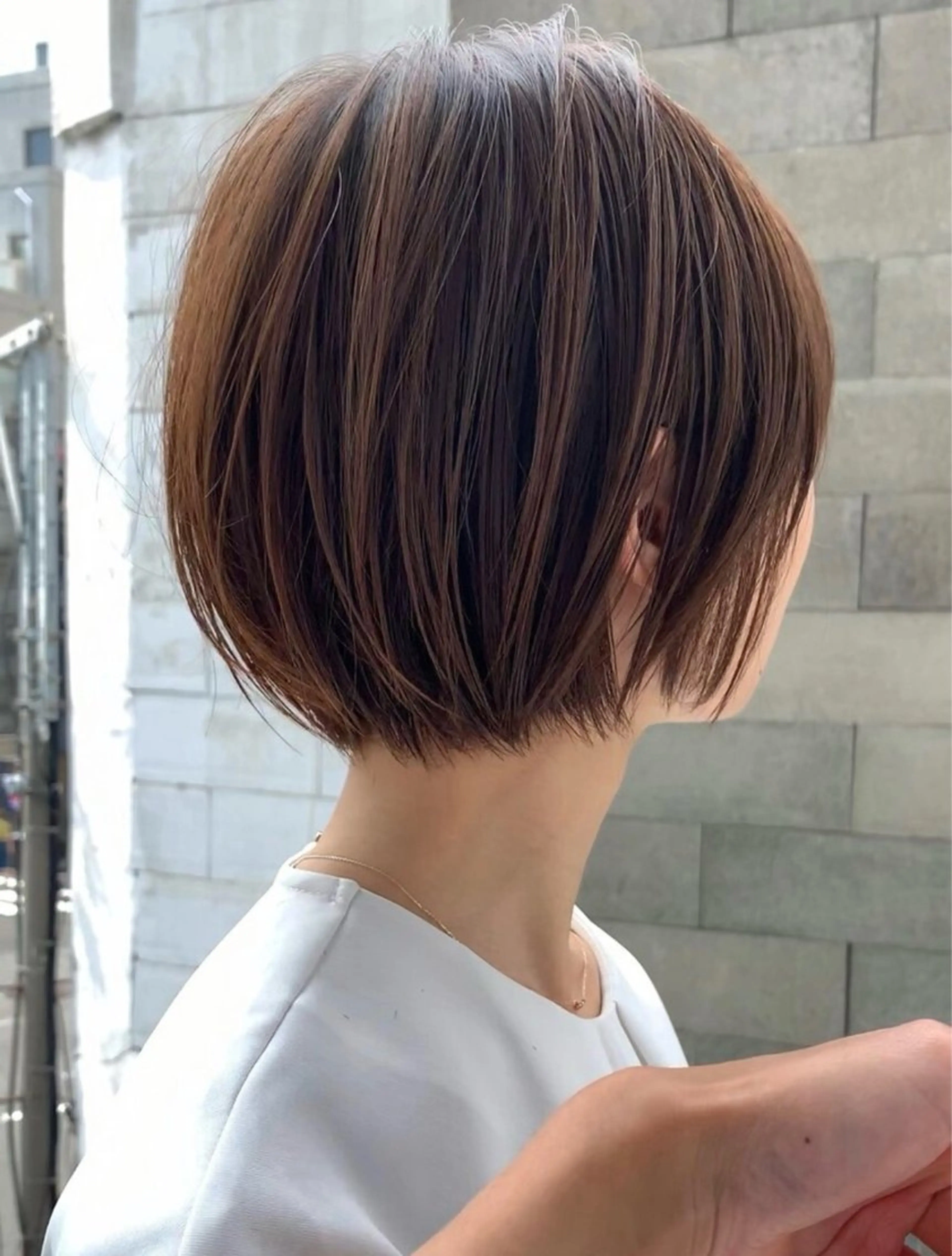ショート ショートボブ ボブ かきあげバング 髪質改善 オン眉 i.Ehime所属・VIEW EHIME 齋藤  あつきのヘアスタイル