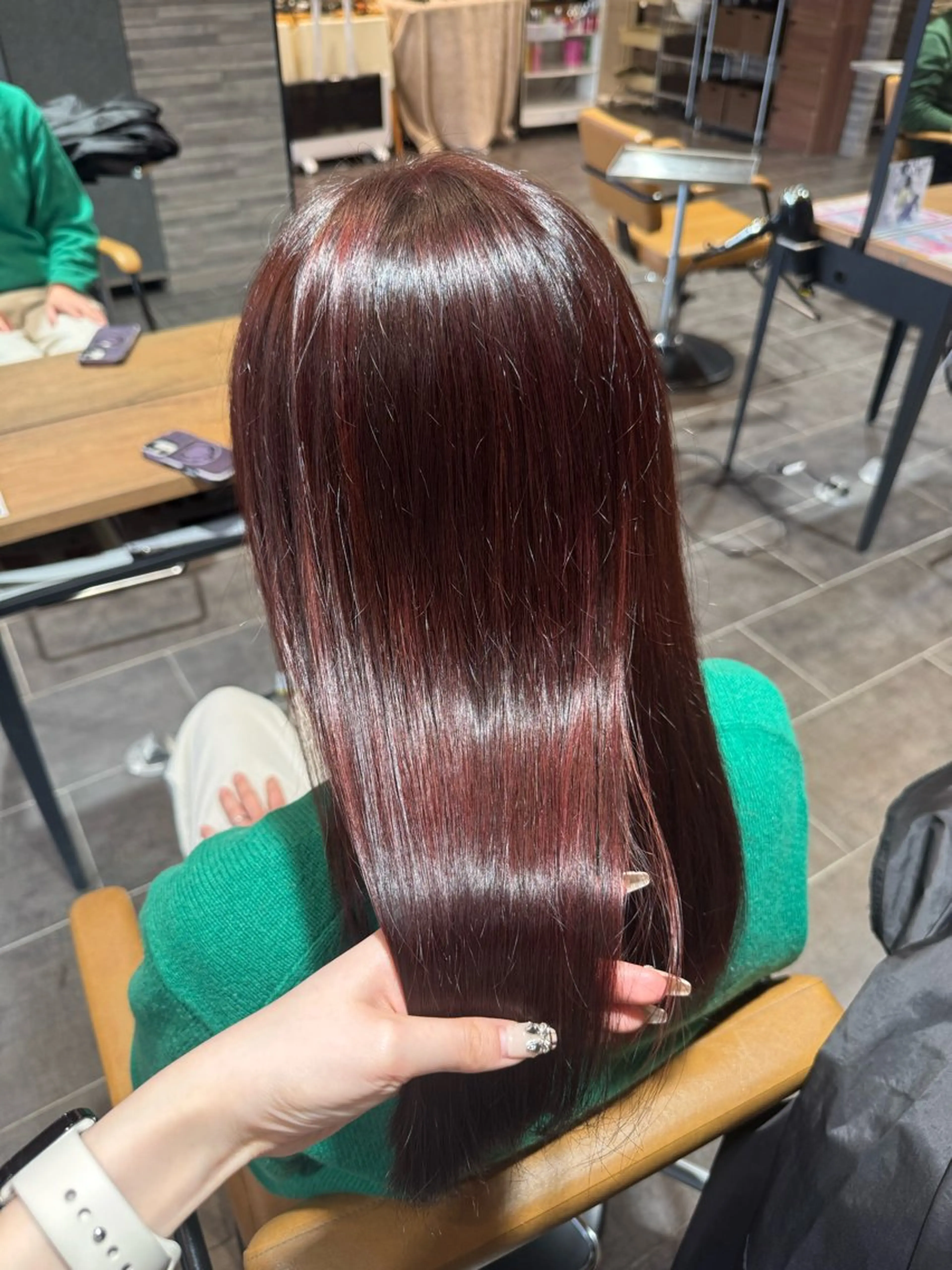 セミロング ヘアカラー 松下 紗季のヘアスタイル