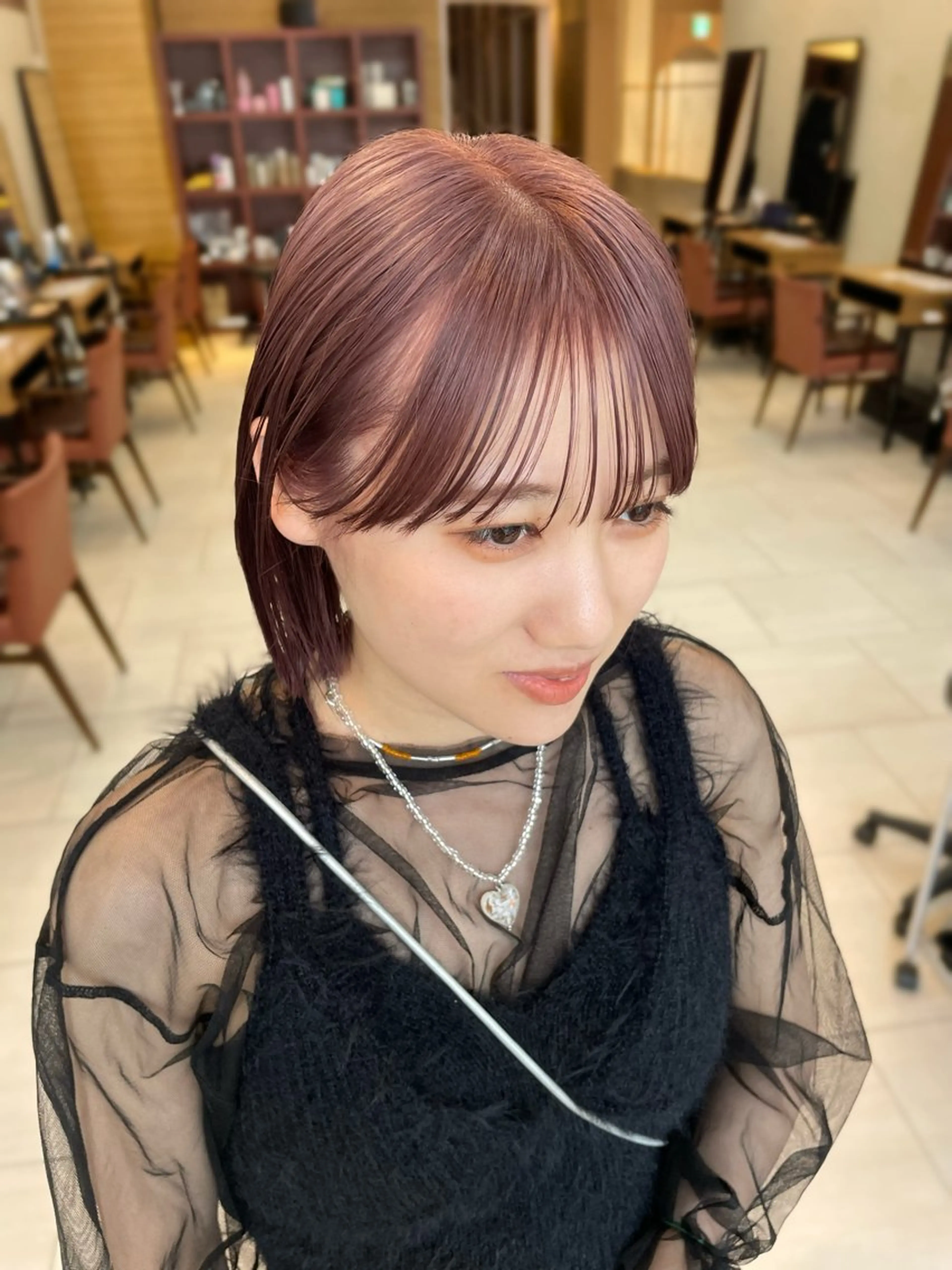 カラー ヘアカラー トリートメント 🐢ダブルカラー🐢 透明感/このかのヘアスタイル