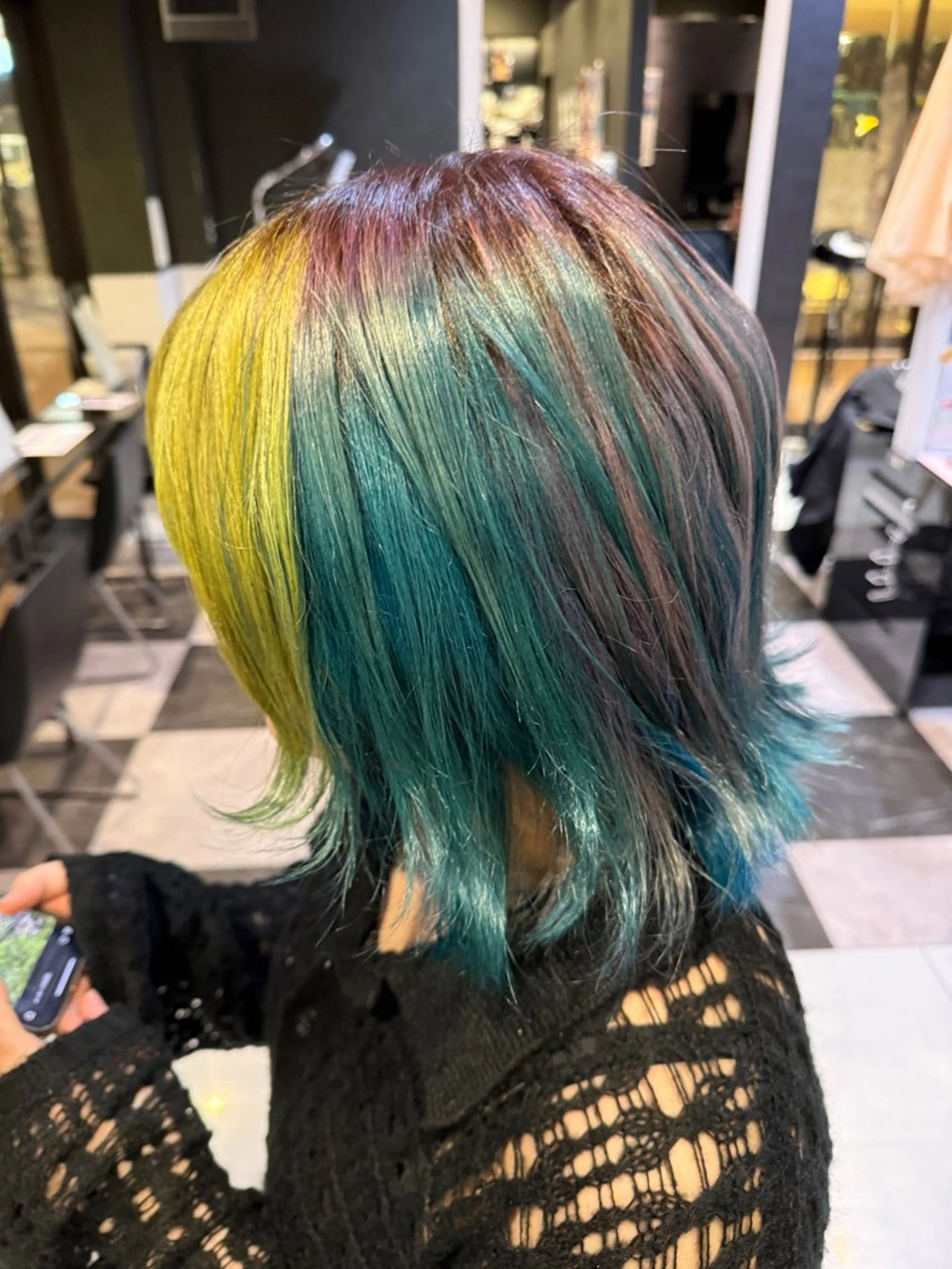 ショート カラー デザインカラー デザインカラー/ 推しの配色　肥後のヘアスタイル