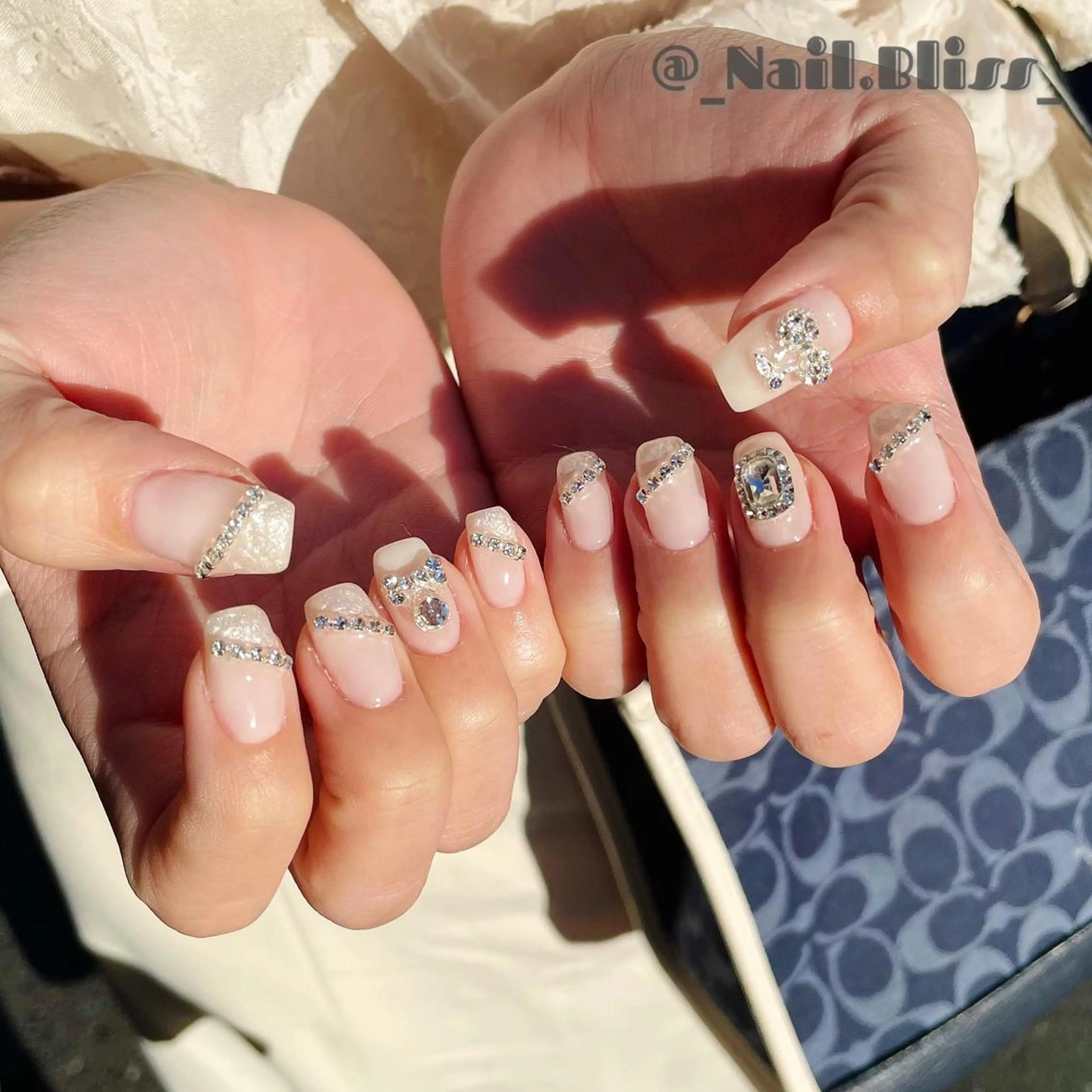 ネイル 大理石ネイル(マーブル) ストーンネイル ハンドネイル NAIL BLISSのネイルデザイン