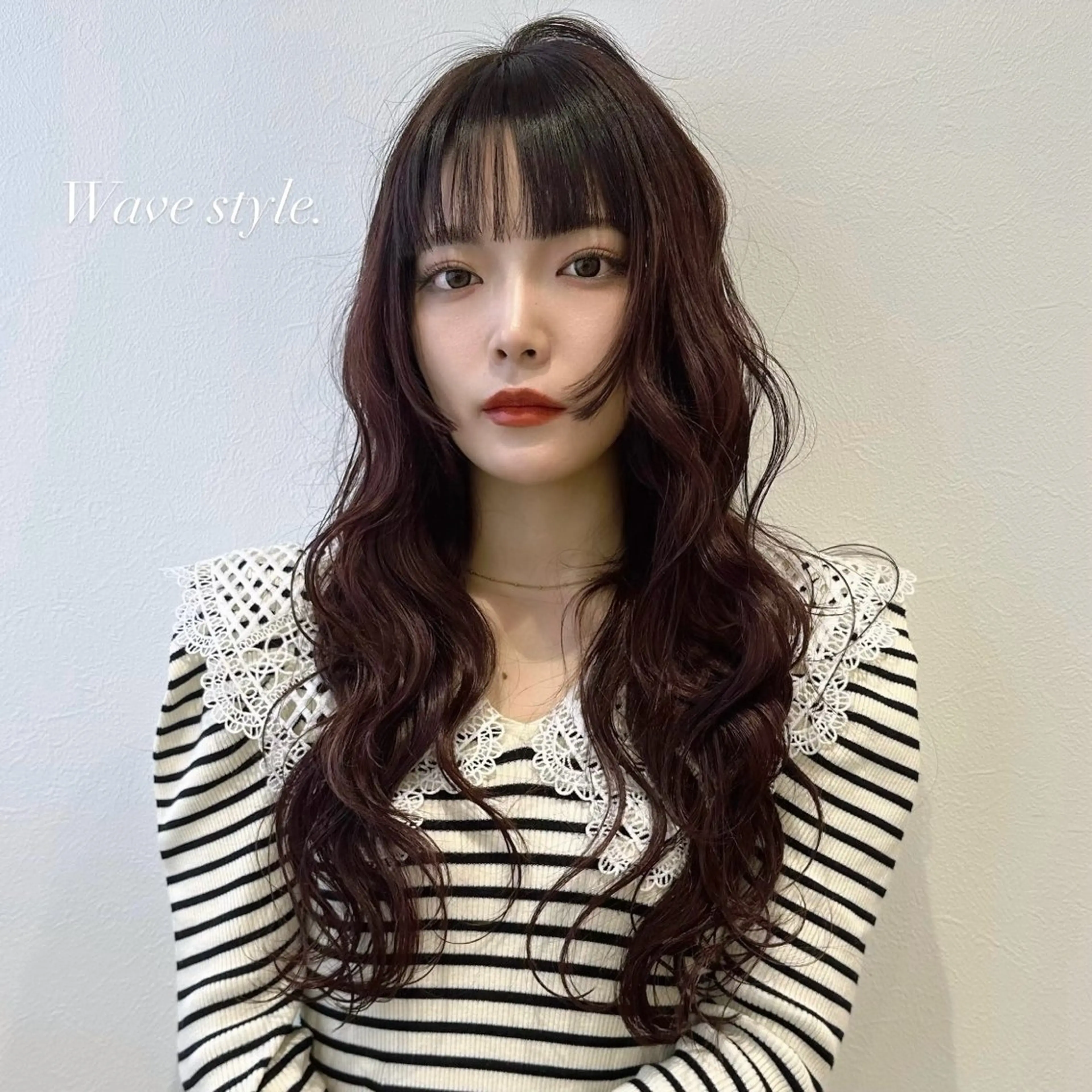 ロング 韓国𝐻𝑎𝑖𝑟 🇰🇷🖤ハラのヘアスタイル