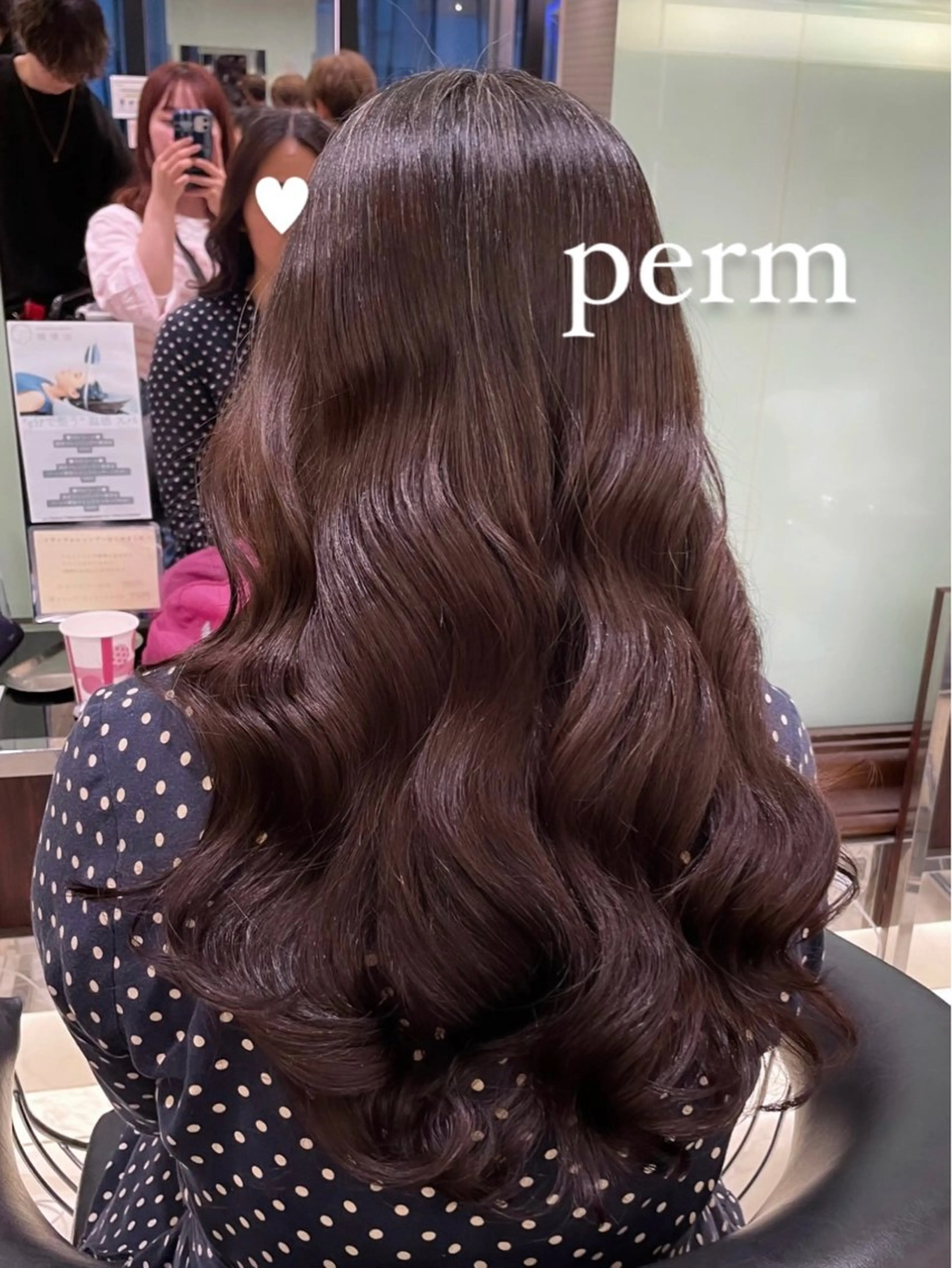 ロング パーマ 韓国風ヘア デジタルパーマ カット パーマ ボブパーマ 🌷ヨシカワハナコのヘアスタイル