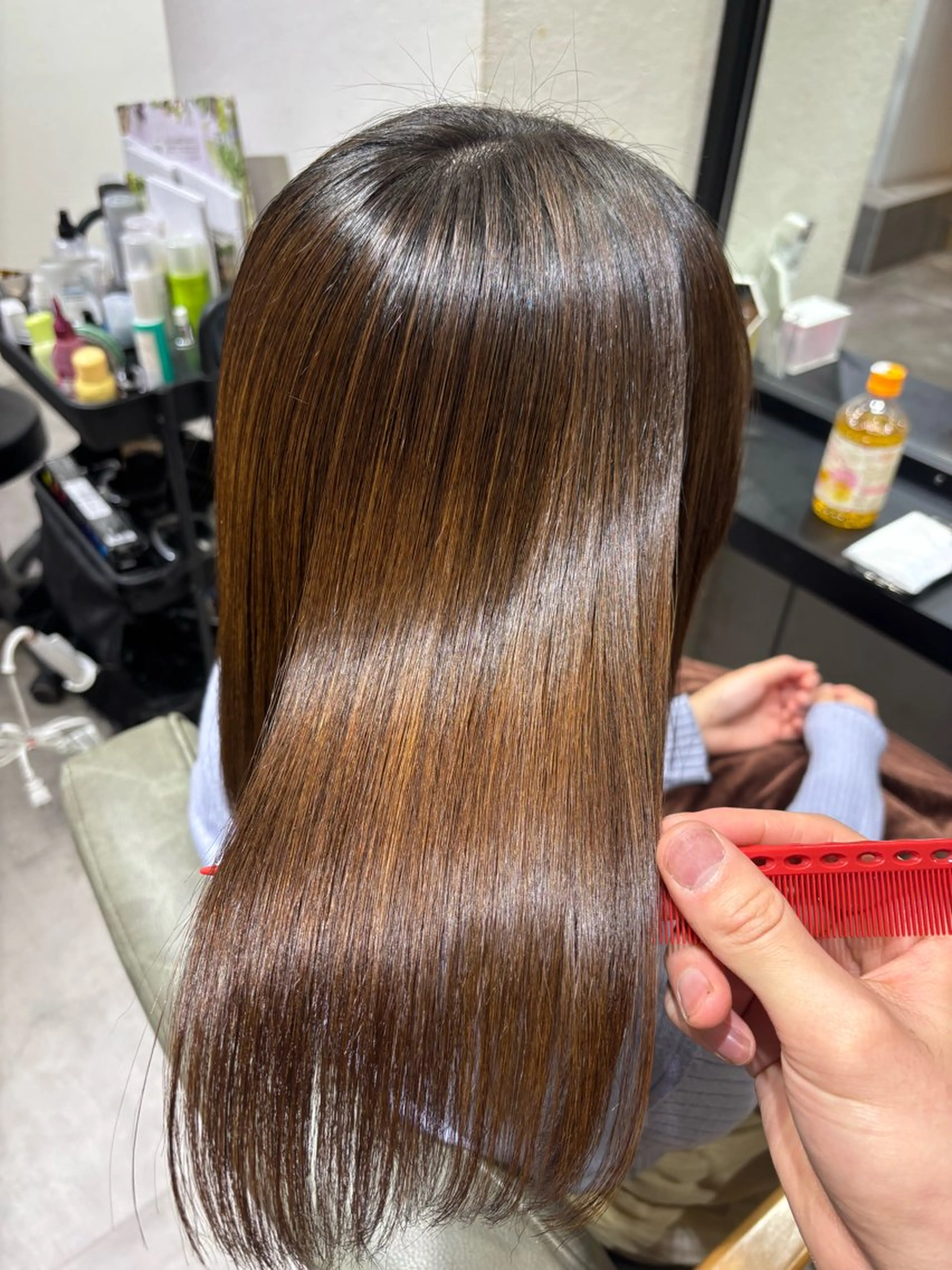 ミディアム ✨似合わせボブ✨ 縮毛矯正のヘアスタイル