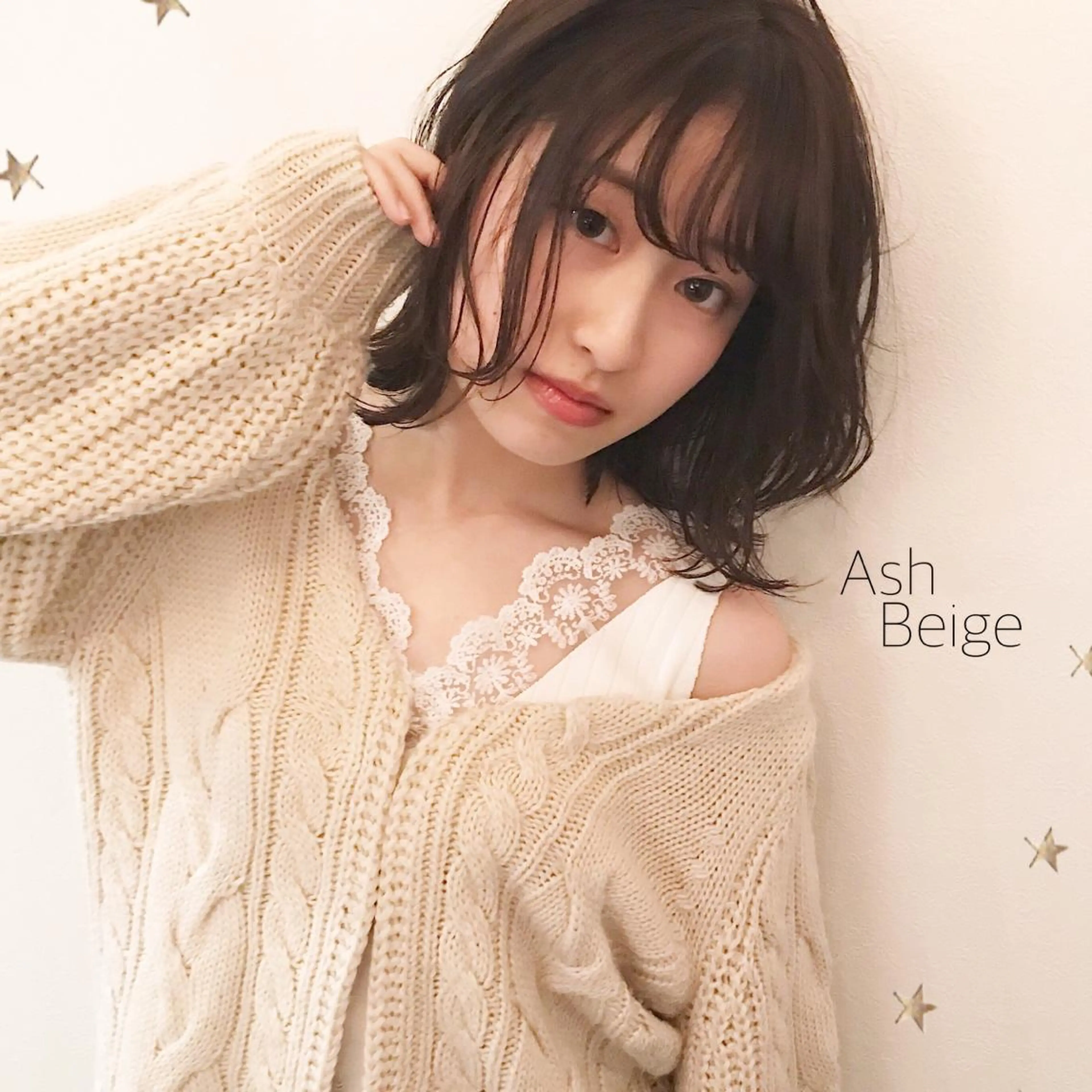 ミディアム カラー 市川 千夏のヘアスタイル