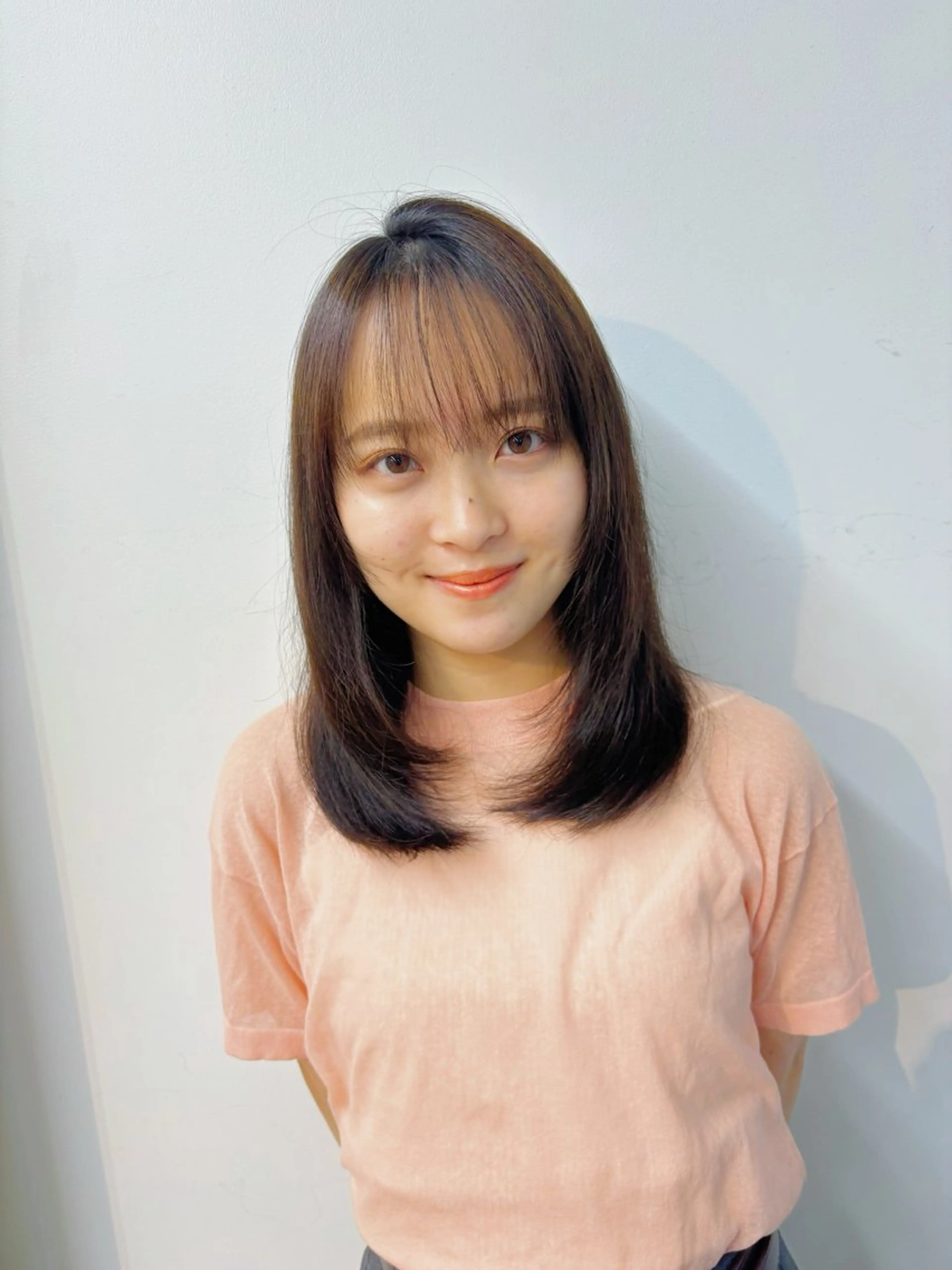 ミディアム レイヤーカット ボブ/ミディアム 親しみやすさ/さくらのヘアスタイル