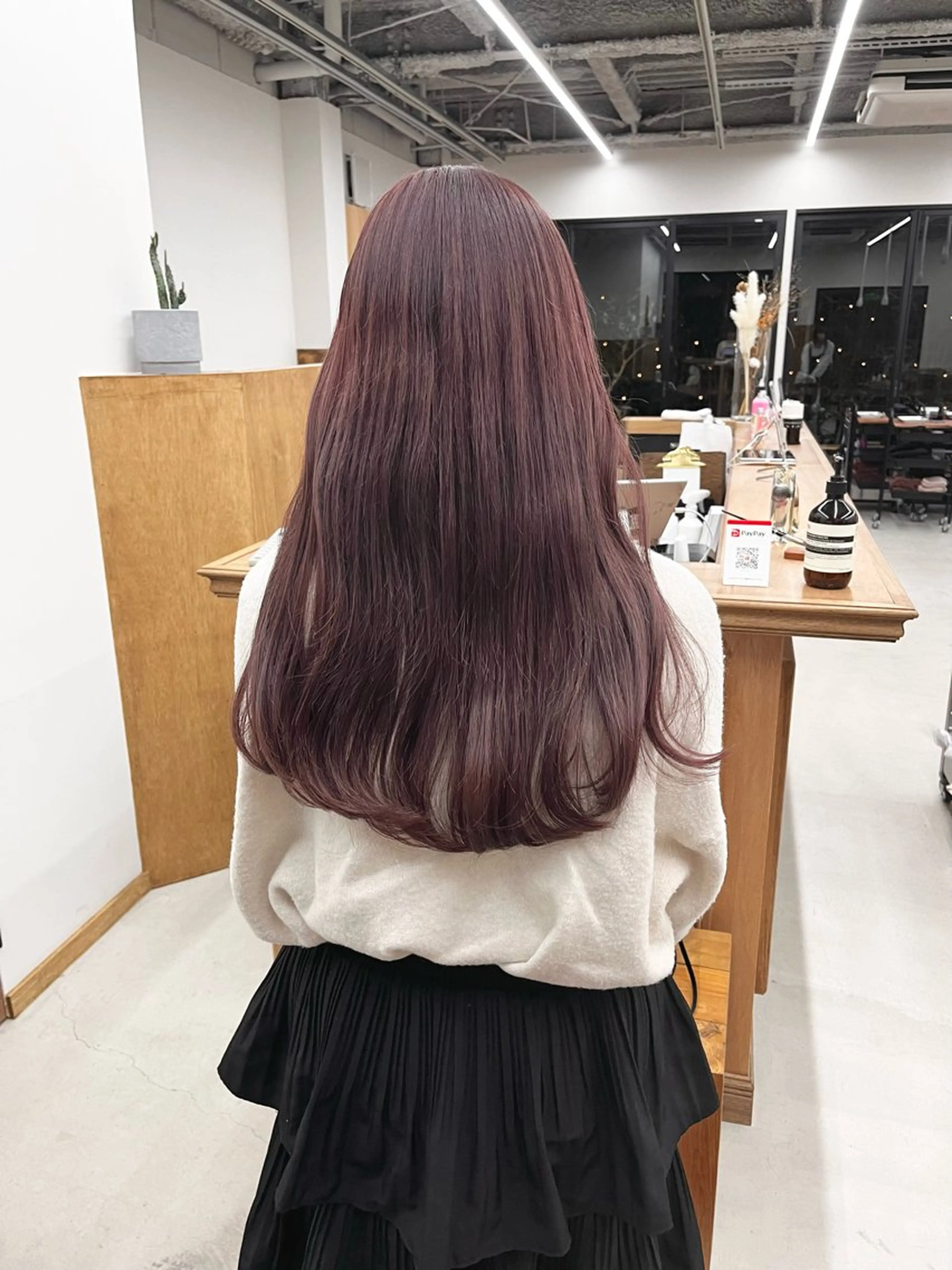 ロング カラー ヘアアレンジ ブリーチ ダブルカラー ブリーチなしカラー ena/ブリーチなし 透明感・レイヤー🎀のヘアスタイル