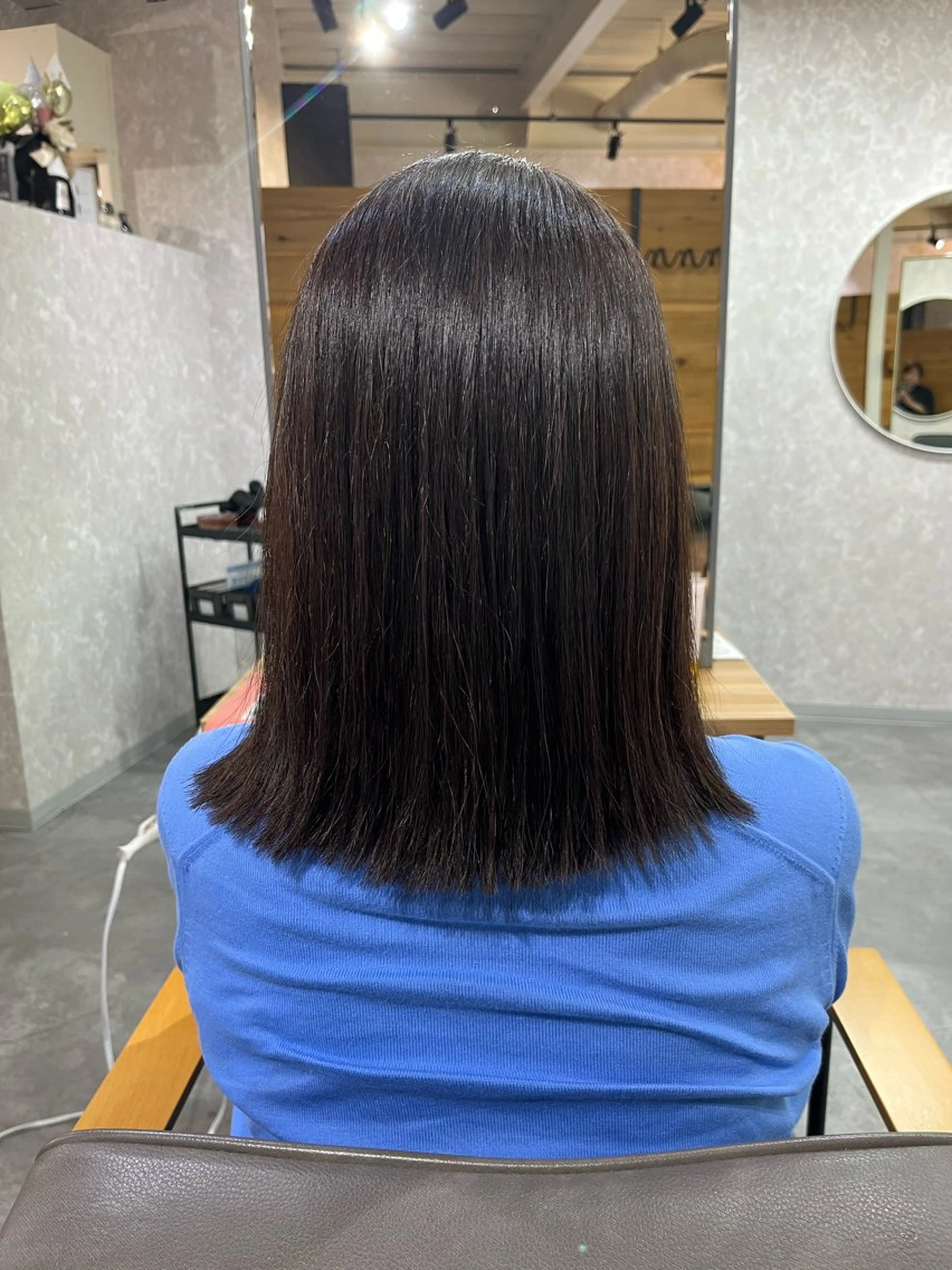 ミディアム 縮毛矯正 池田 真衣のヘアスタイル
