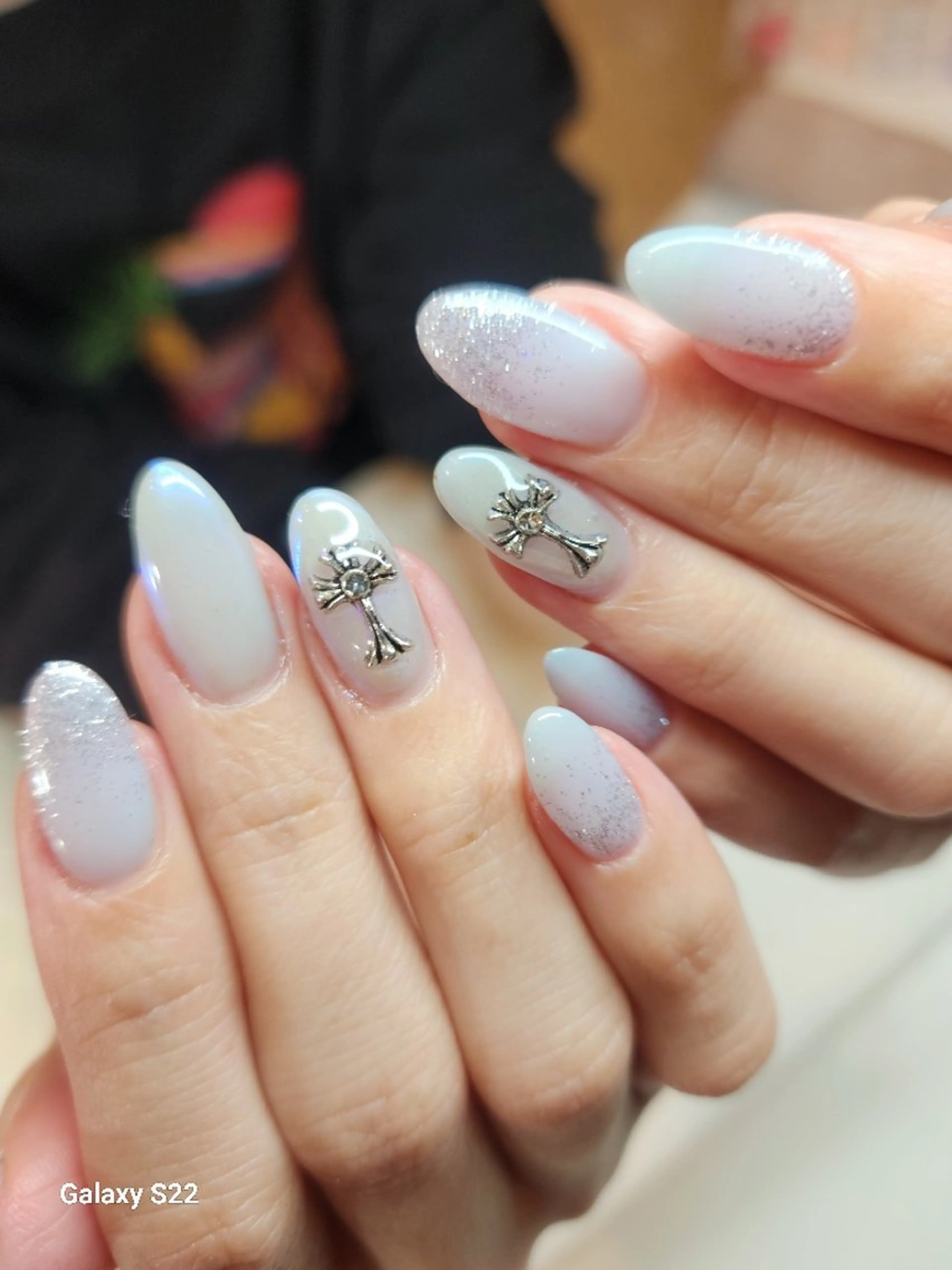 ネイル 水色 ミラーネイル Non.中目黒nail所属・NailSalon  N.中目黒のネイルデザイン