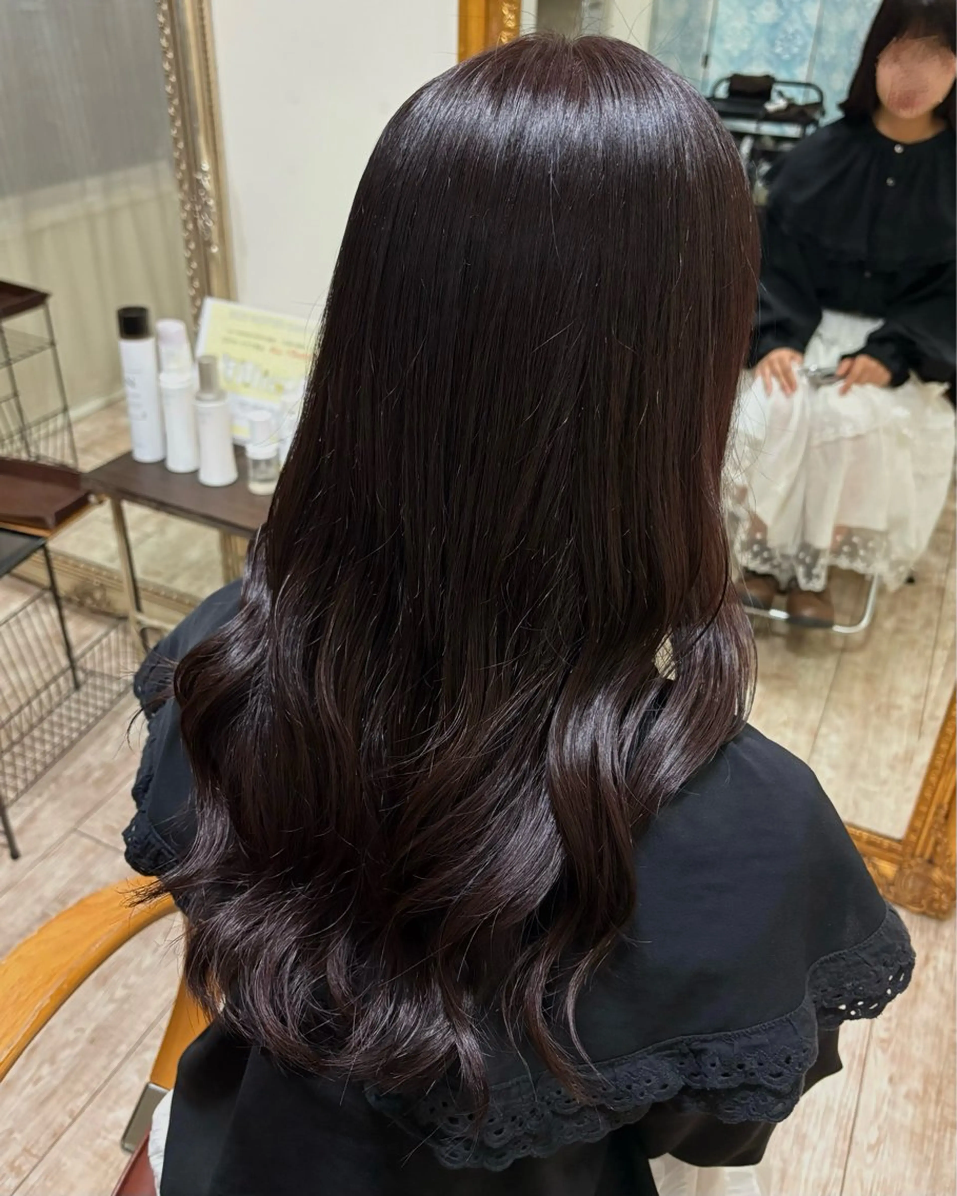 ロング カラー ブラウンカラー レッドカラー レッドブラウン いもの こはるのヘアスタイル