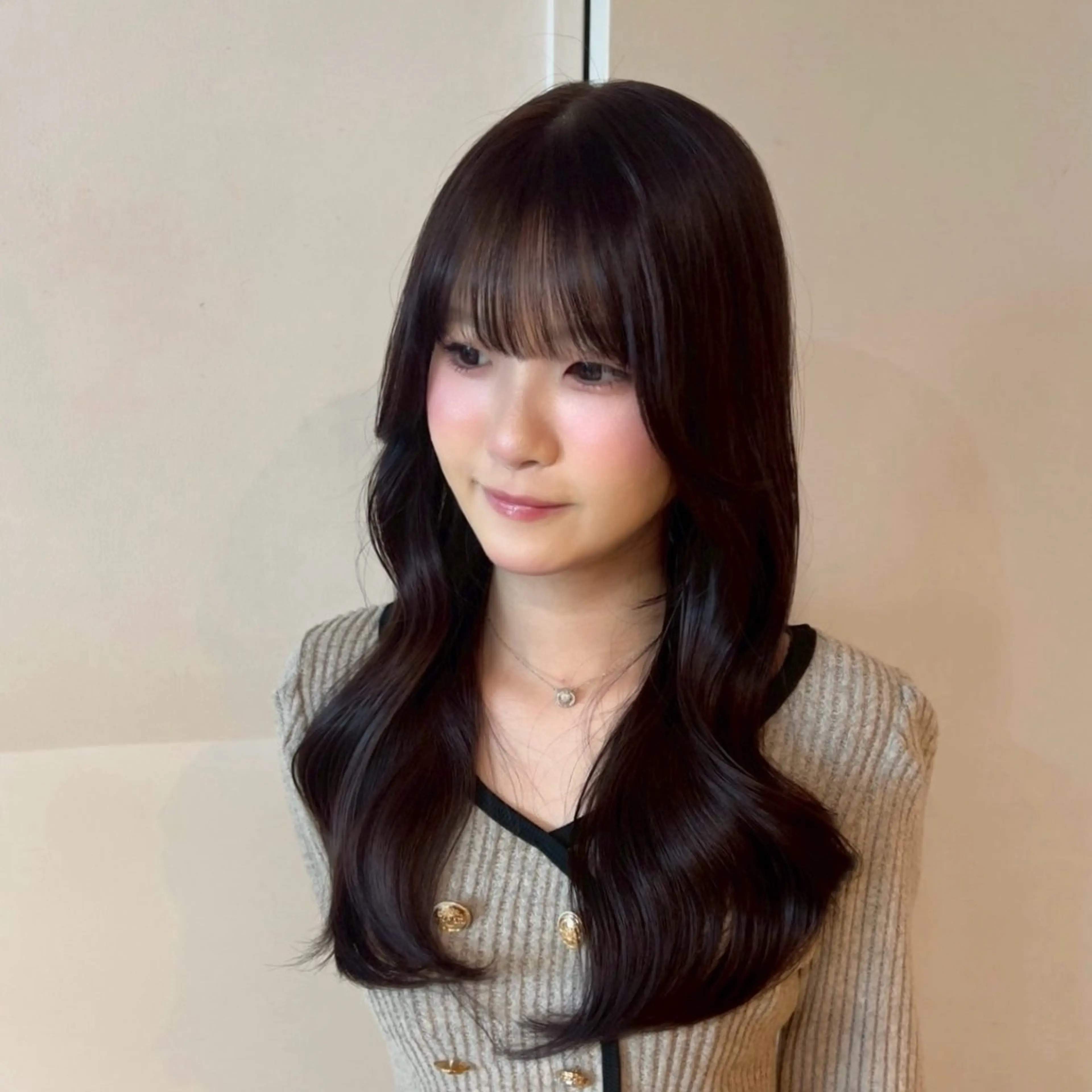ロング カラー ヘアカラー トリートメント ヘッドスパ ブリーチなし艶カラー 🤍mikuのヘアスタイル