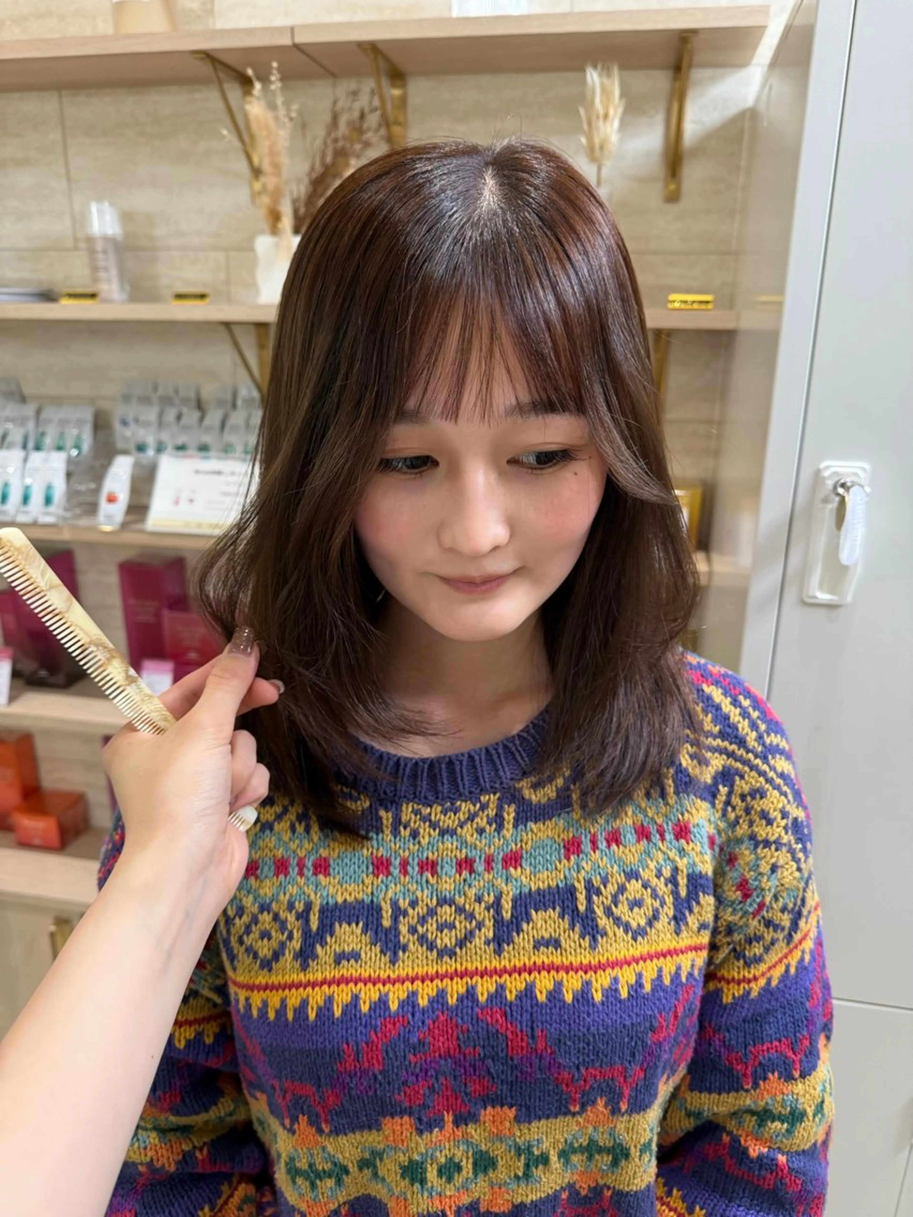 カラー カット ヘアカラー トリートメント Zina 熊本店 ワンホン/Juranのヘアスタイル