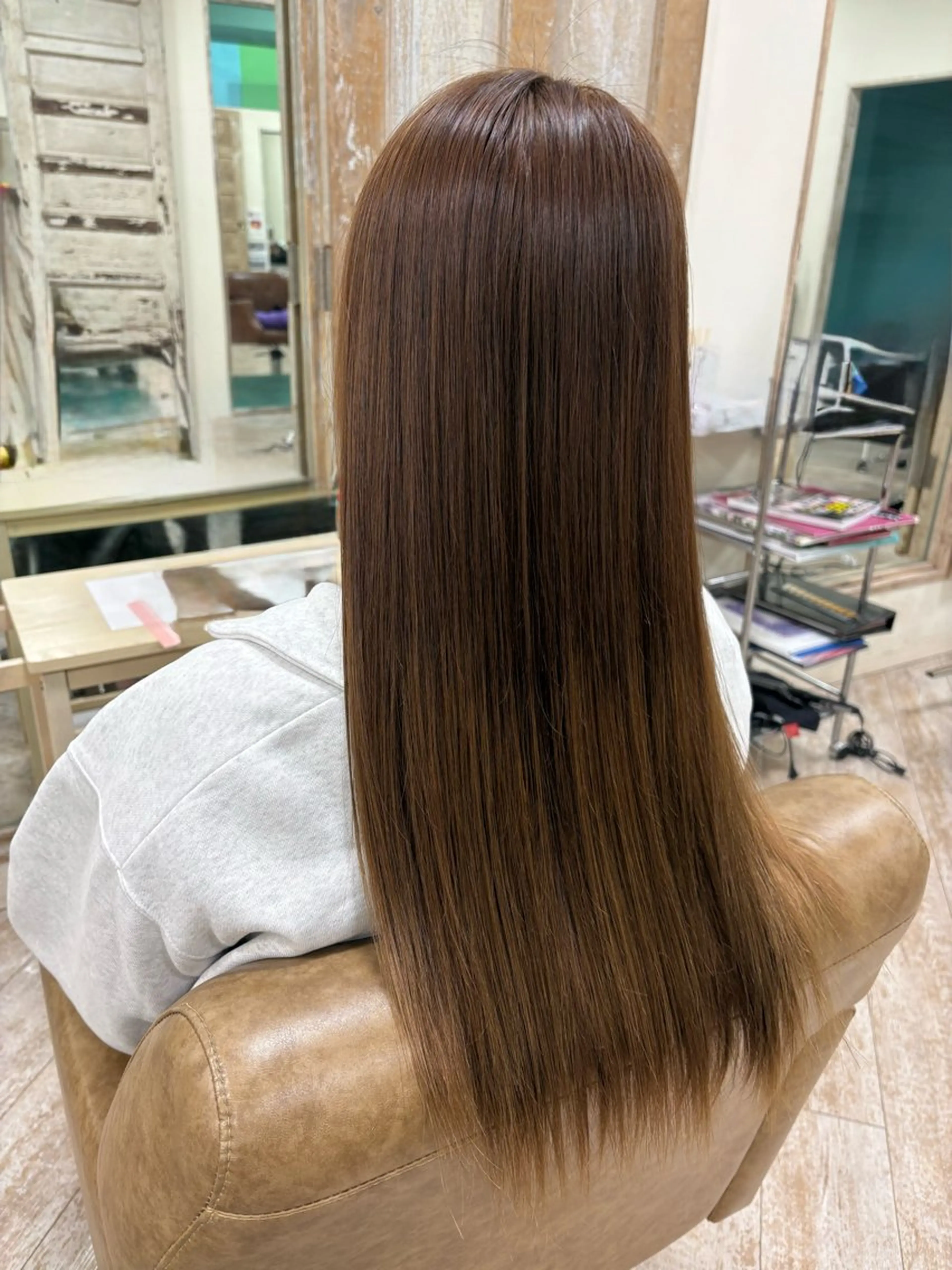 ロング カラー 菊地 映香のヘアスタイル