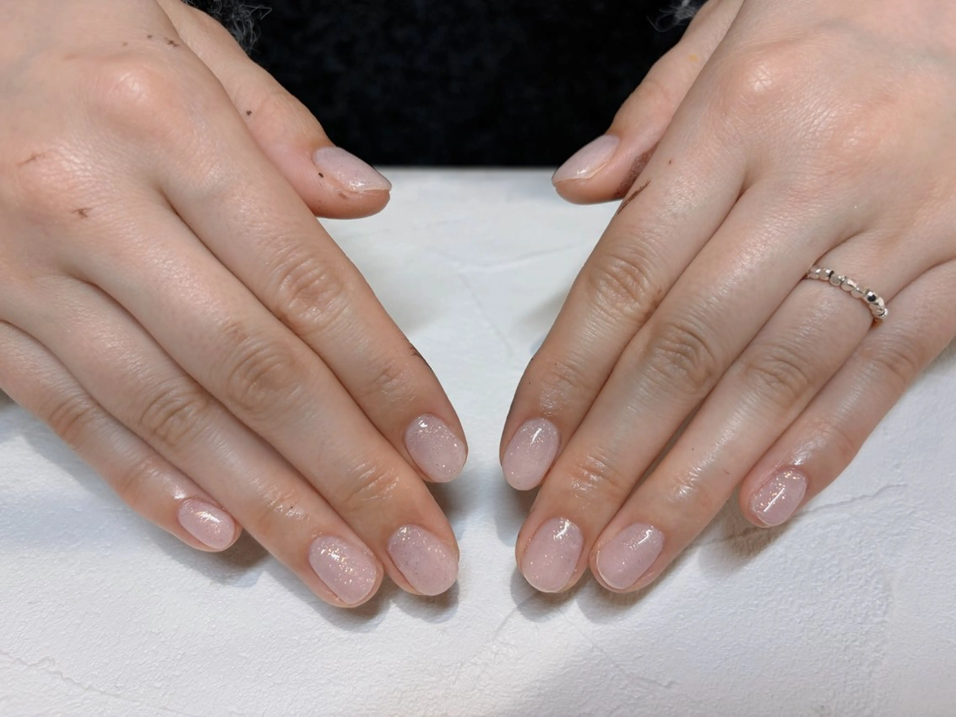 ネイル ジェルネイル ラメ(グリッター) 岸梅 有希のネイルデザイン