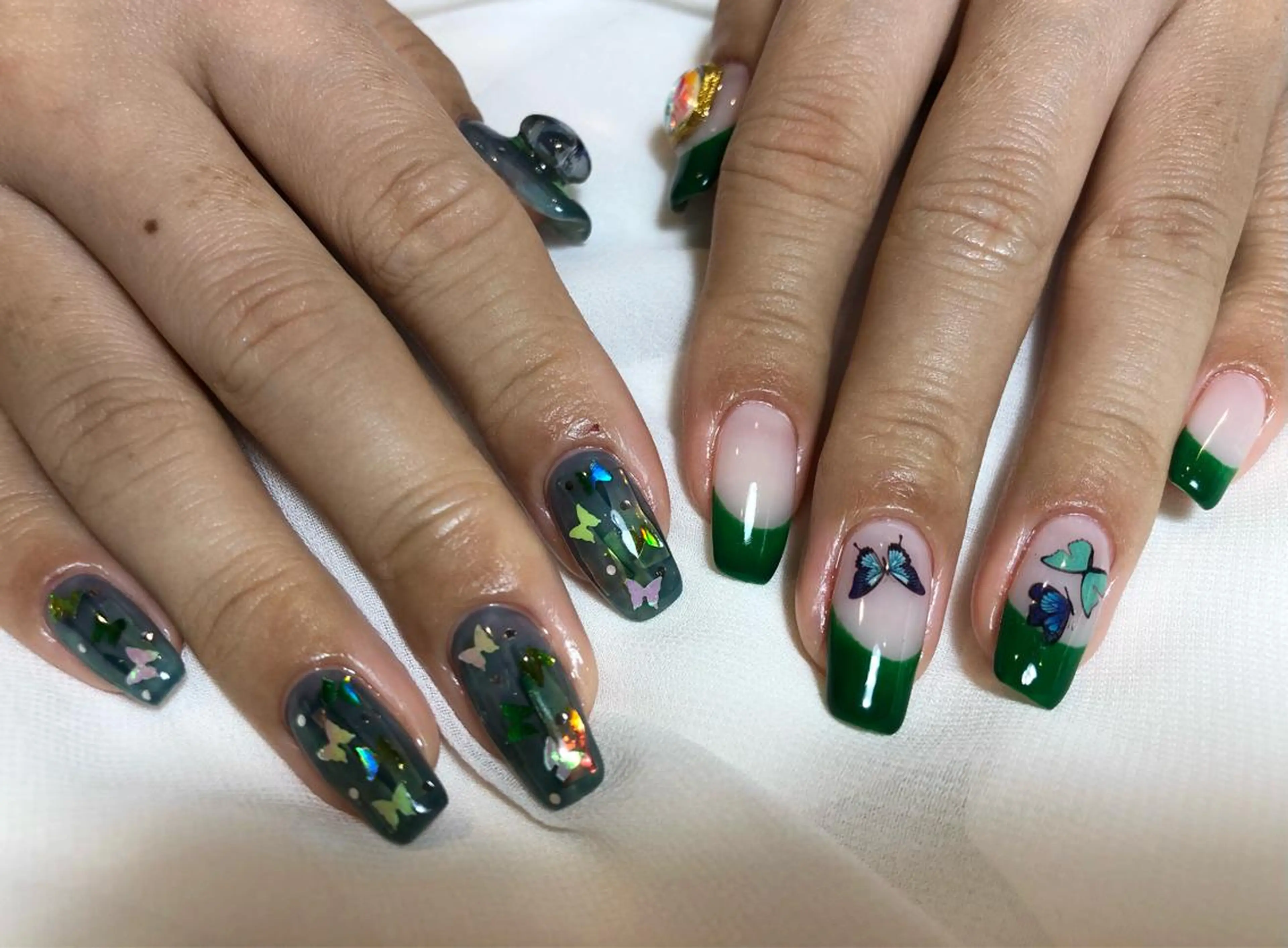 ネイル ハンドネイル パラあり！フィルイン 美フォルムのネイルデザイン