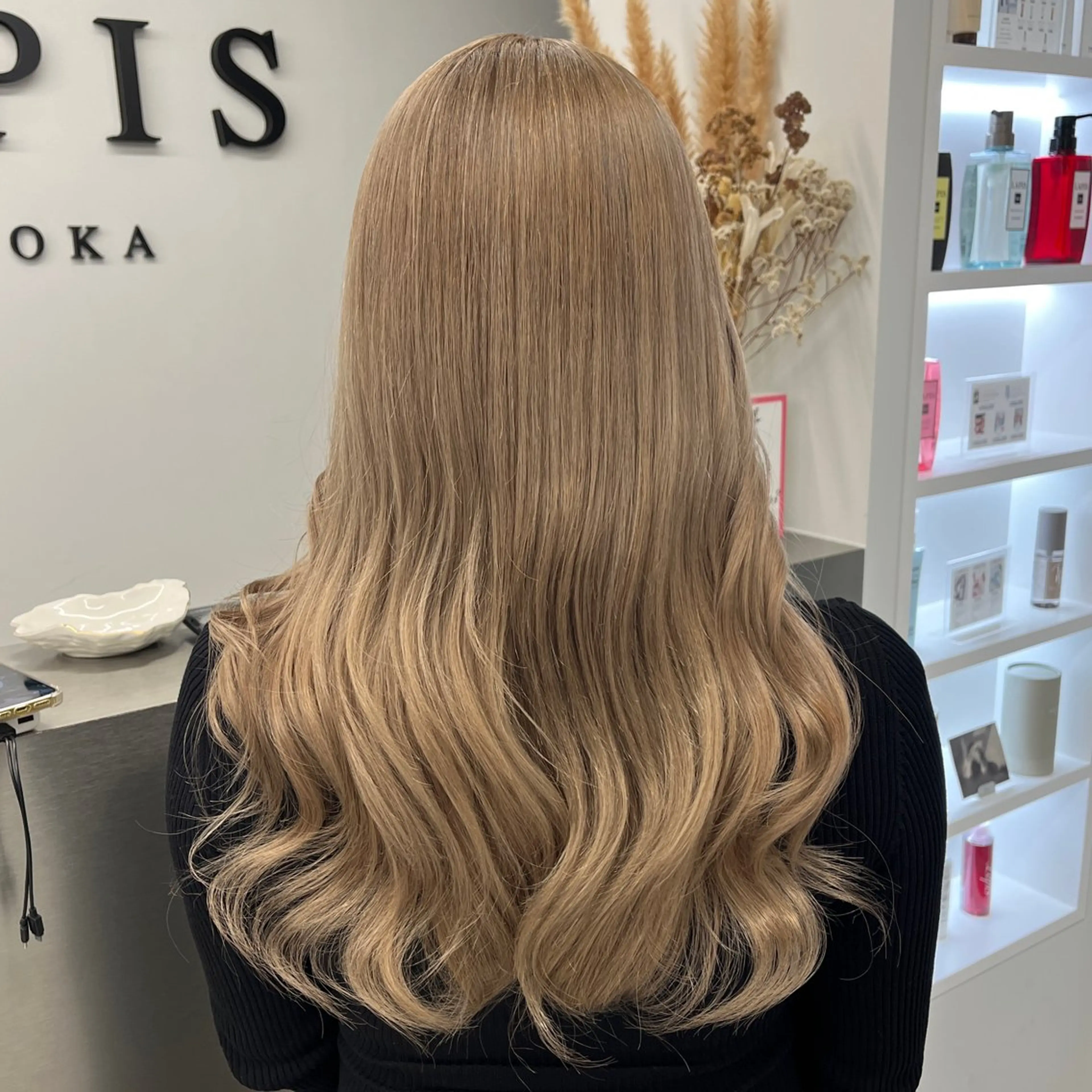 カラー ベージュカラー ブリーチ ブロンド ダブルカラー ハイトーンカラー ヘアカラー MOMOKA /　Lapis今泉店のヘアスタイル