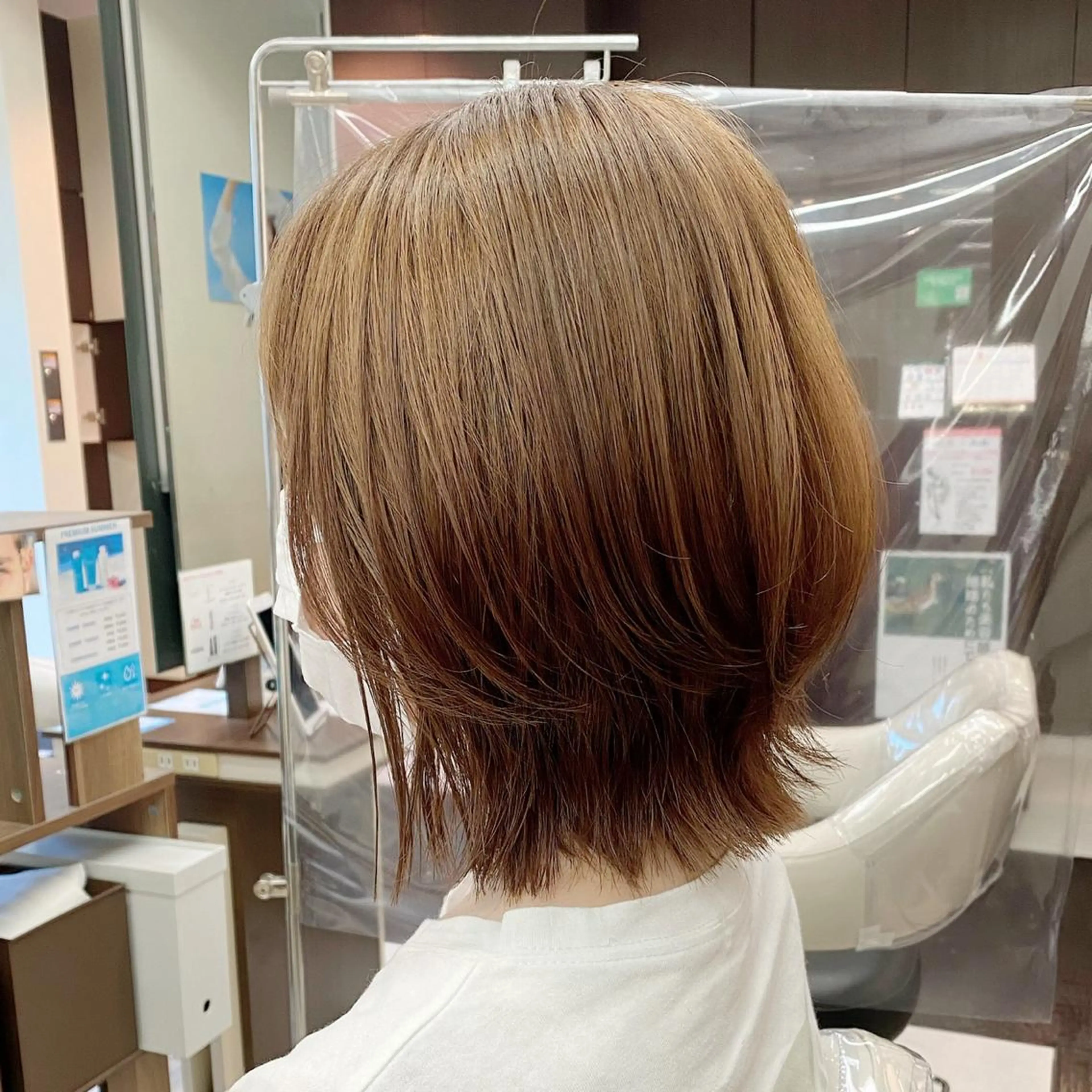 ミディアム ボブレイヤー ボブ レイヤーカット 外ハネヘア ✨指名No1✨ 鈴木　秀輔のヘアスタイル